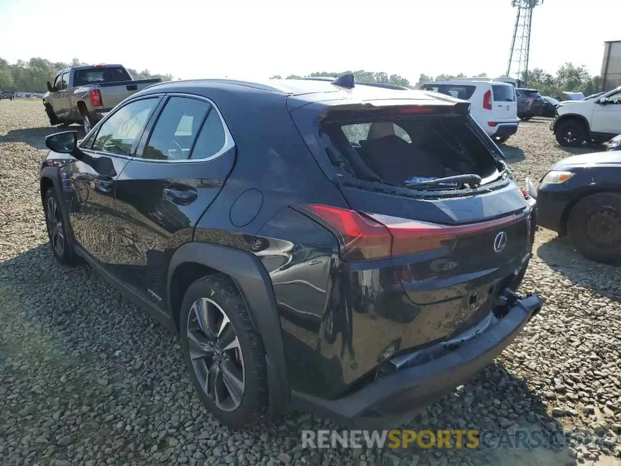 3 Photograph of a damaged car JTHP9JBH6L2034044 LEXUS UX 250H 2020