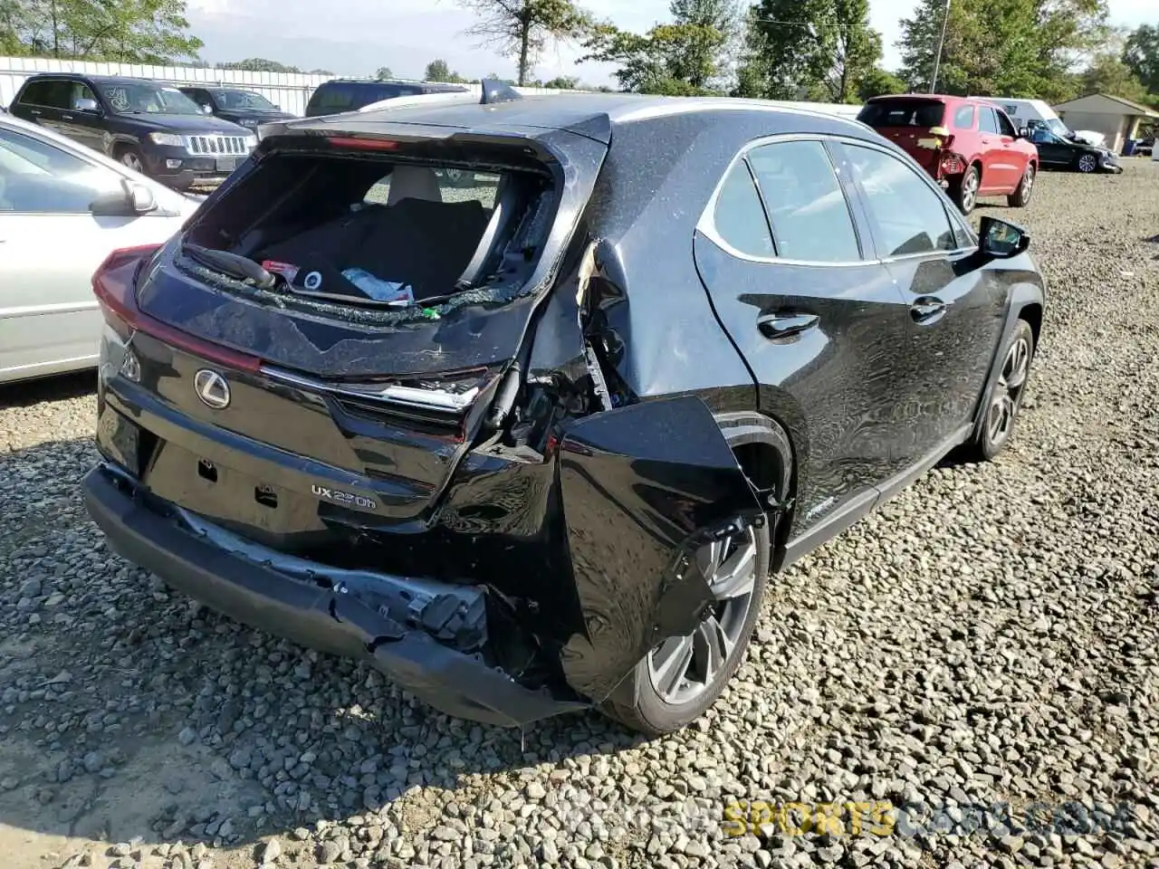 4 Photograph of a damaged car JTHP9JBH6L2034044 LEXUS UX 250H 2020