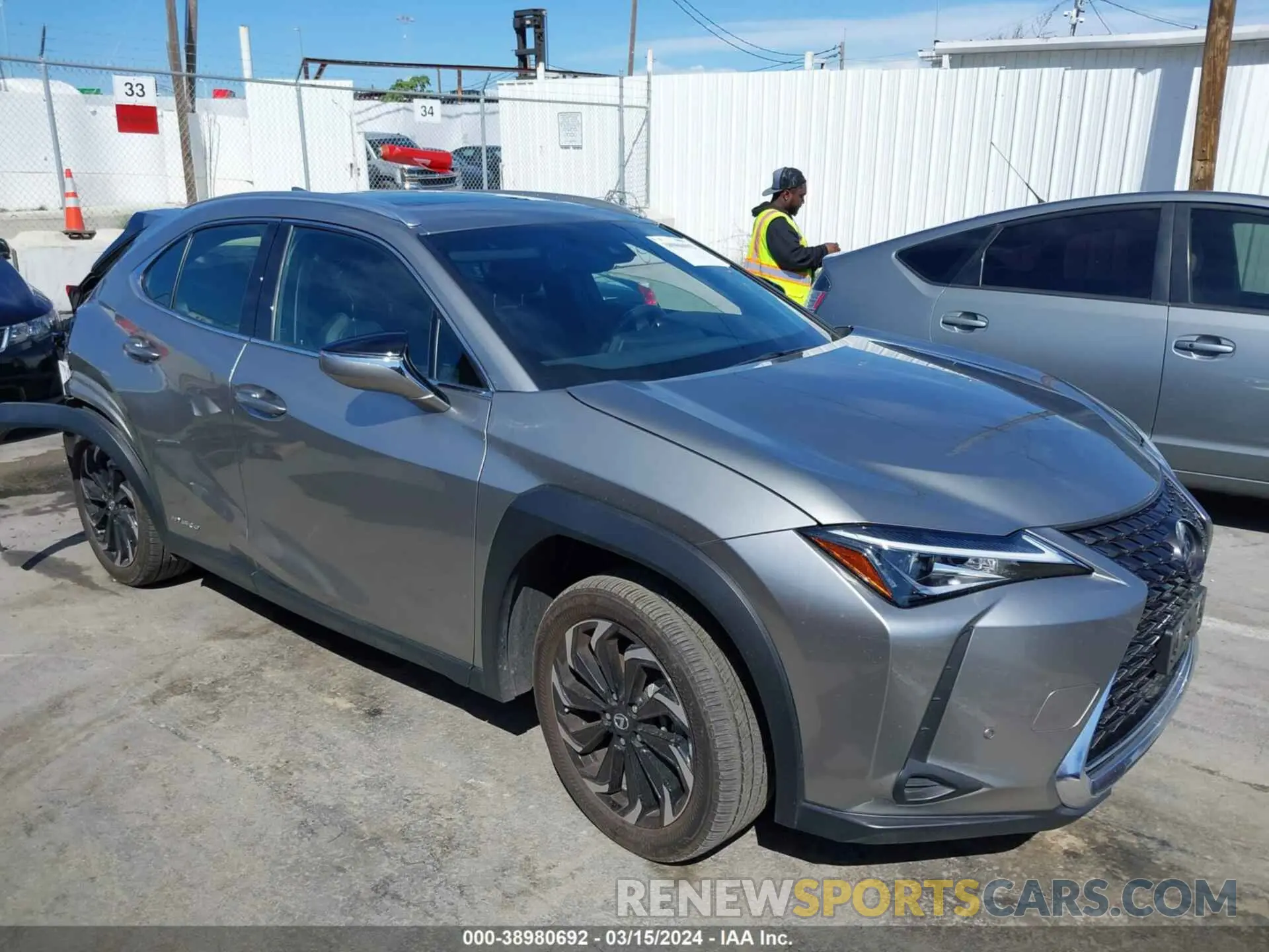 1 Photograph of a damaged car JTHP9JBH7L2022517 LEXUS UX 250H 2020