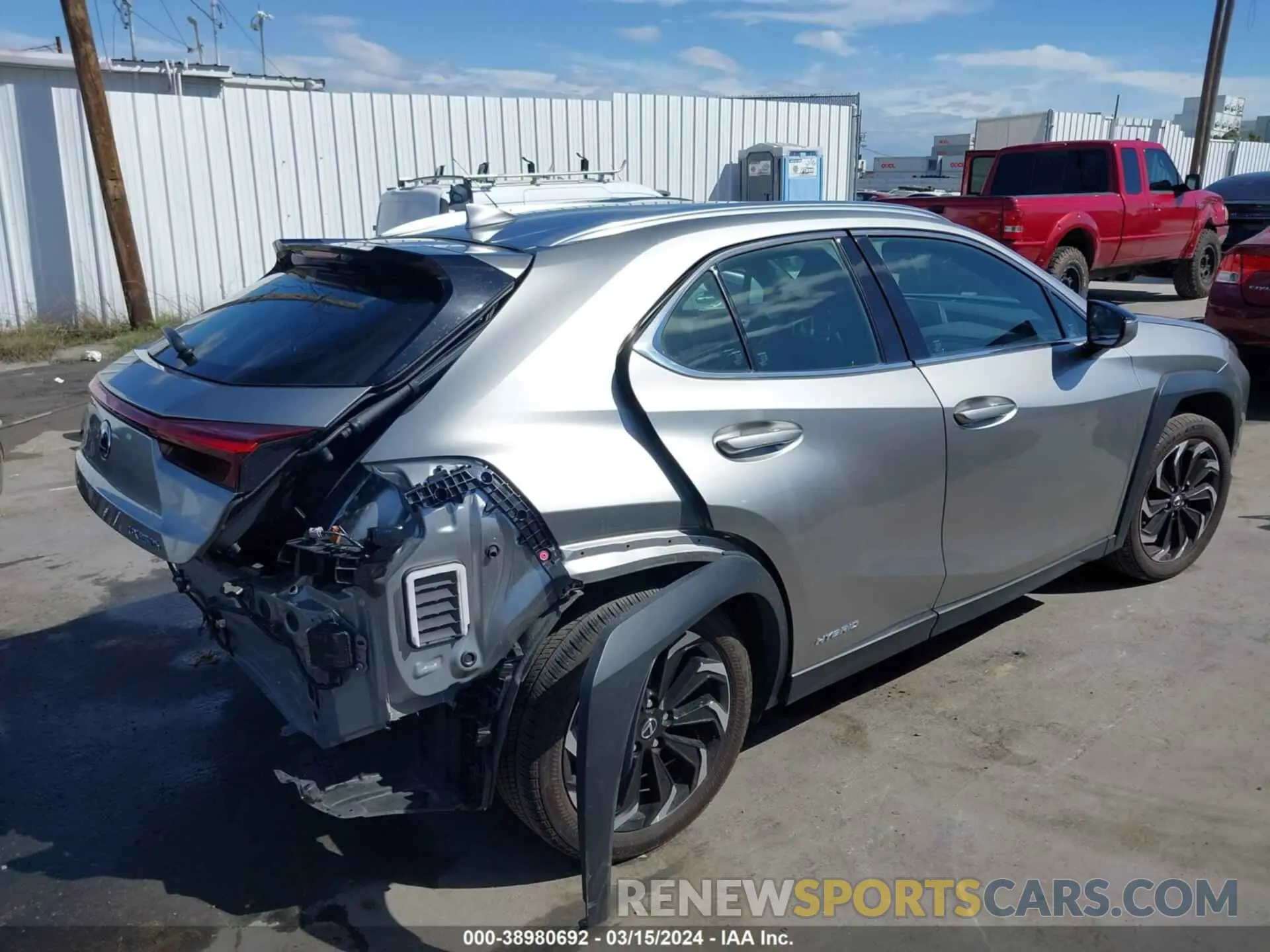 4 Photograph of a damaged car JTHP9JBH7L2022517 LEXUS UX 250H 2020