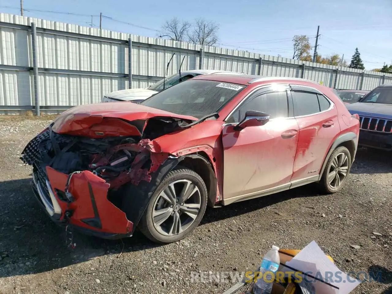 1 Photograph of a damaged car JTHP9JBH8L2036460 LEXUS UX 250H 2020