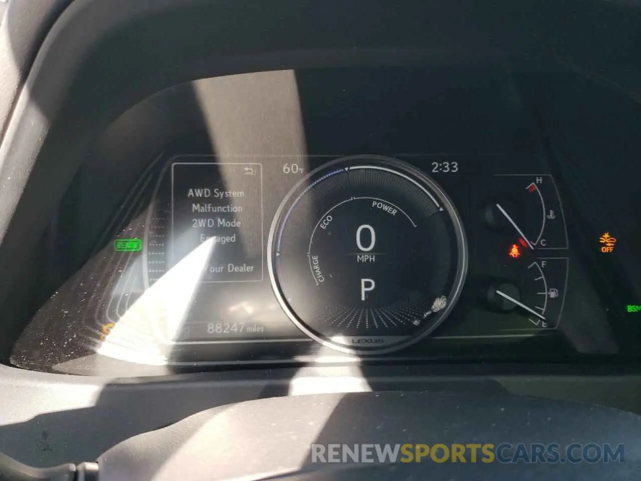 9 Photograph of a damaged car JTHP9JBH8L2036460 LEXUS UX 250H 2020