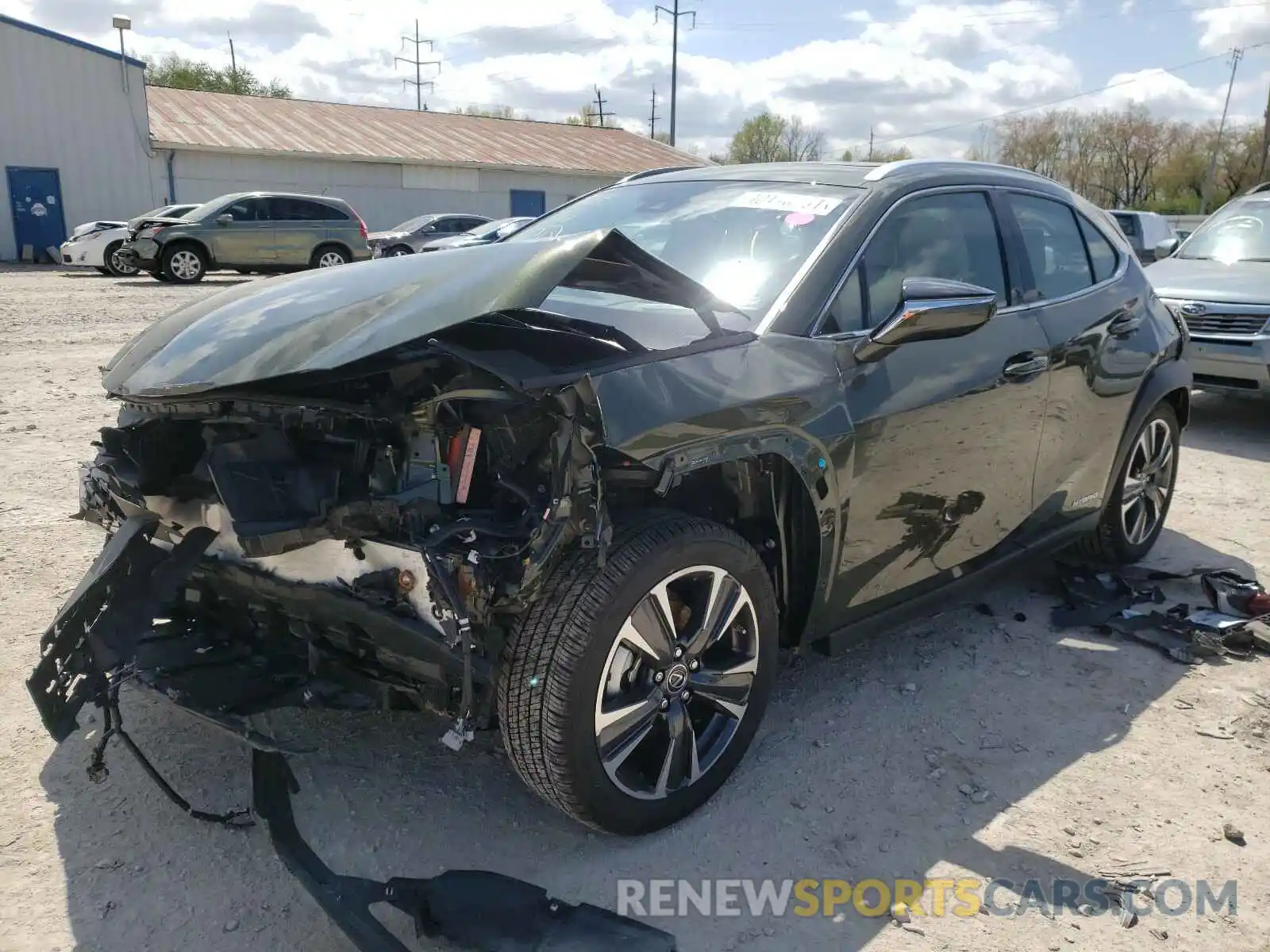 2 Photograph of a damaged car JTHP9JBHXL2033768 LEXUS UX 250H 2020