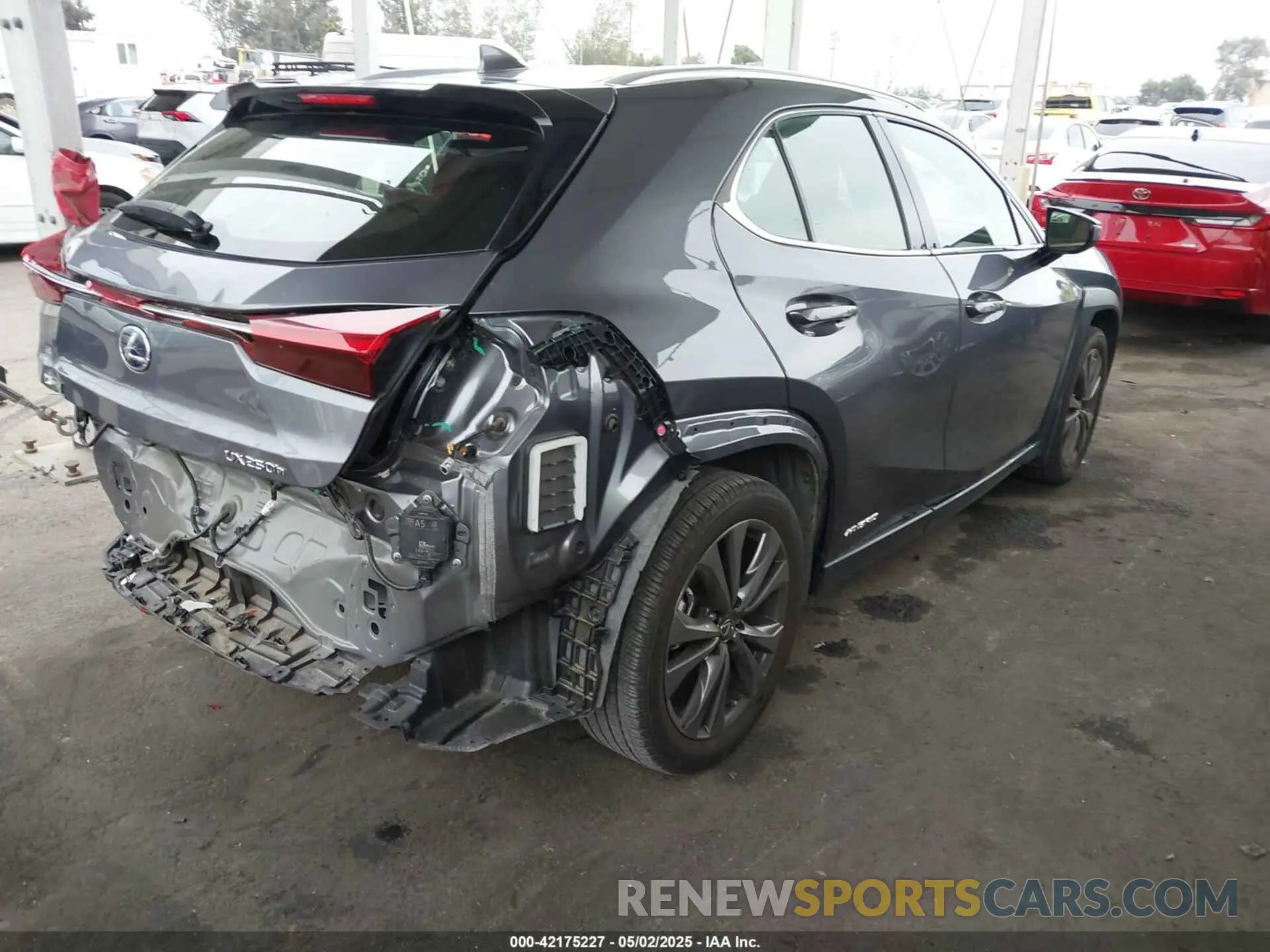 4 Photograph of a damaged car JTHR9JBH0L2025493 LEXUS UX 250H 2020