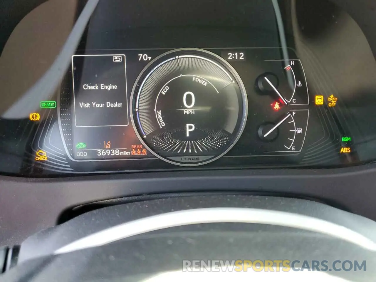 9 Photograph of a damaged car JTHX9JBH0L2036355 LEXUS UX 250H 2020