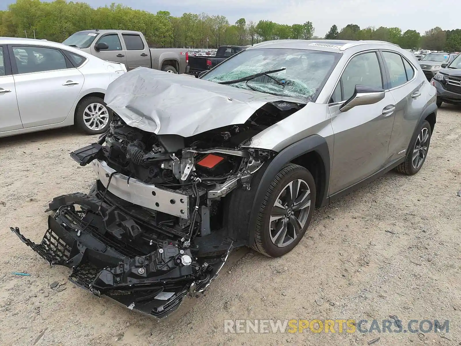 2 Photograph of a damaged car JTHX9JBH5L2034438 LEXUS UX 250H 2020