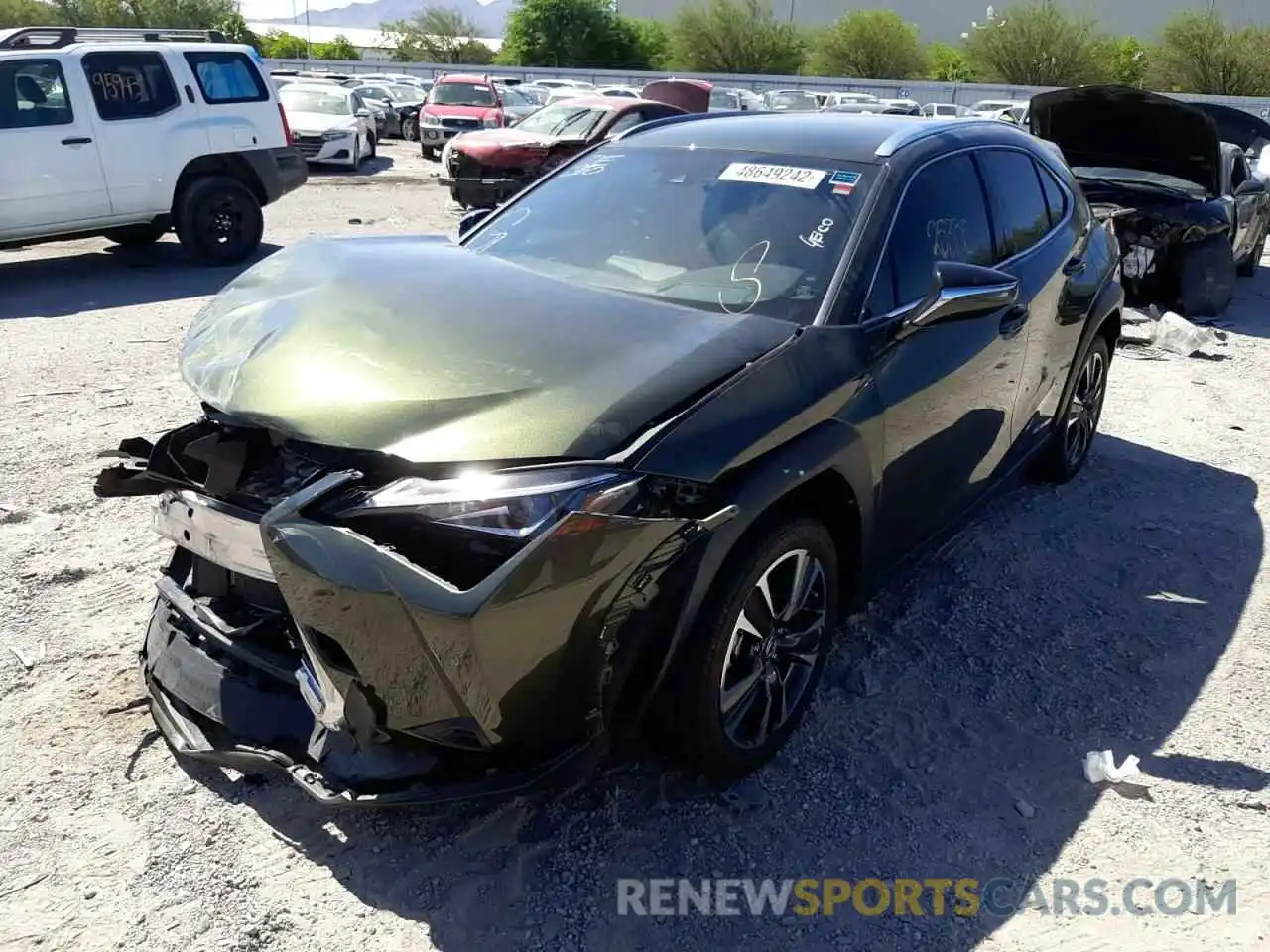 2 Photograph of a damaged car JTHX9JBH7L2032710 LEXUS UX 250H 2020