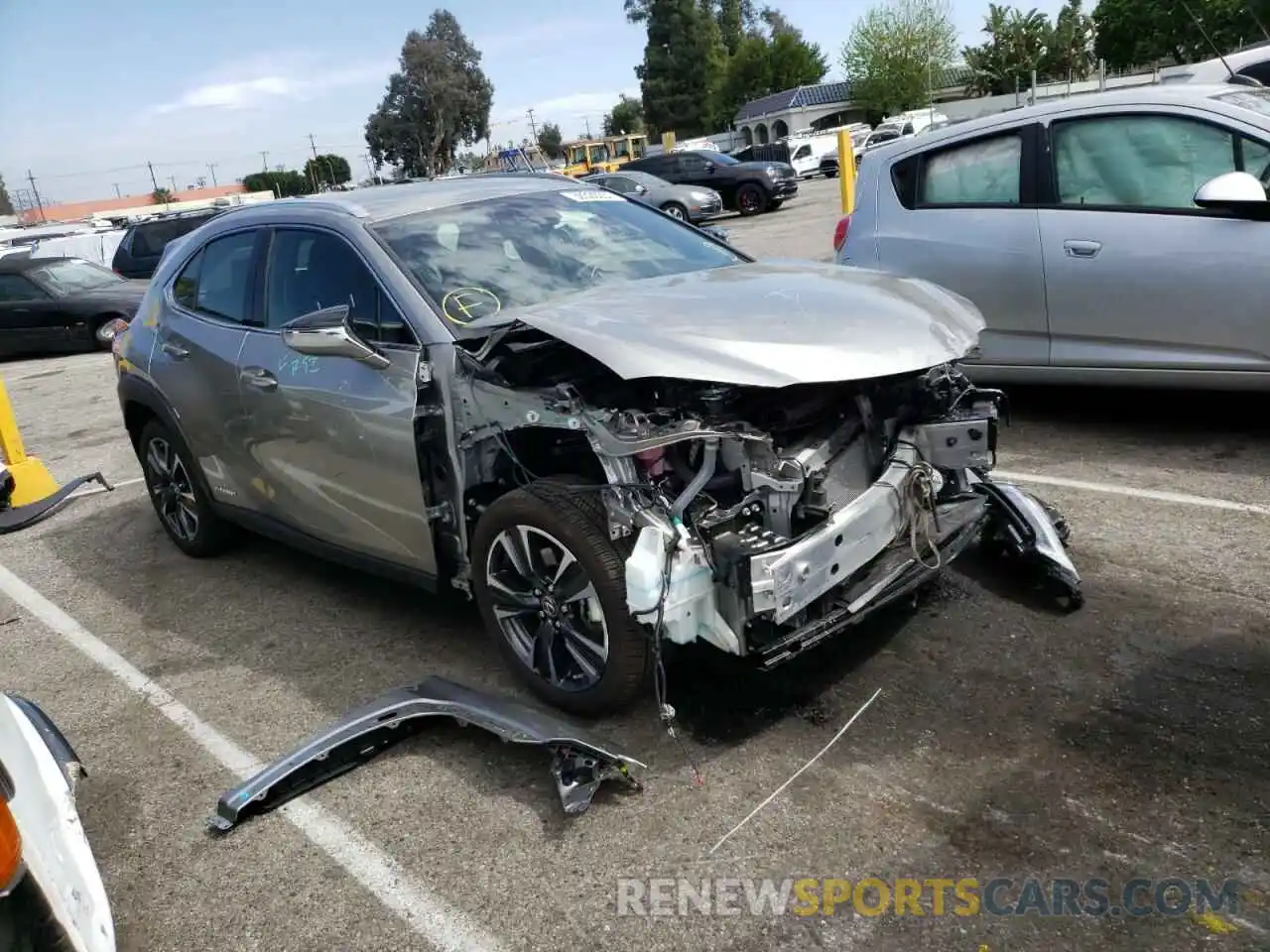 1 Photograph of a damaged car JTHX9JBHXL2032555 LEXUS UX 250H 2020