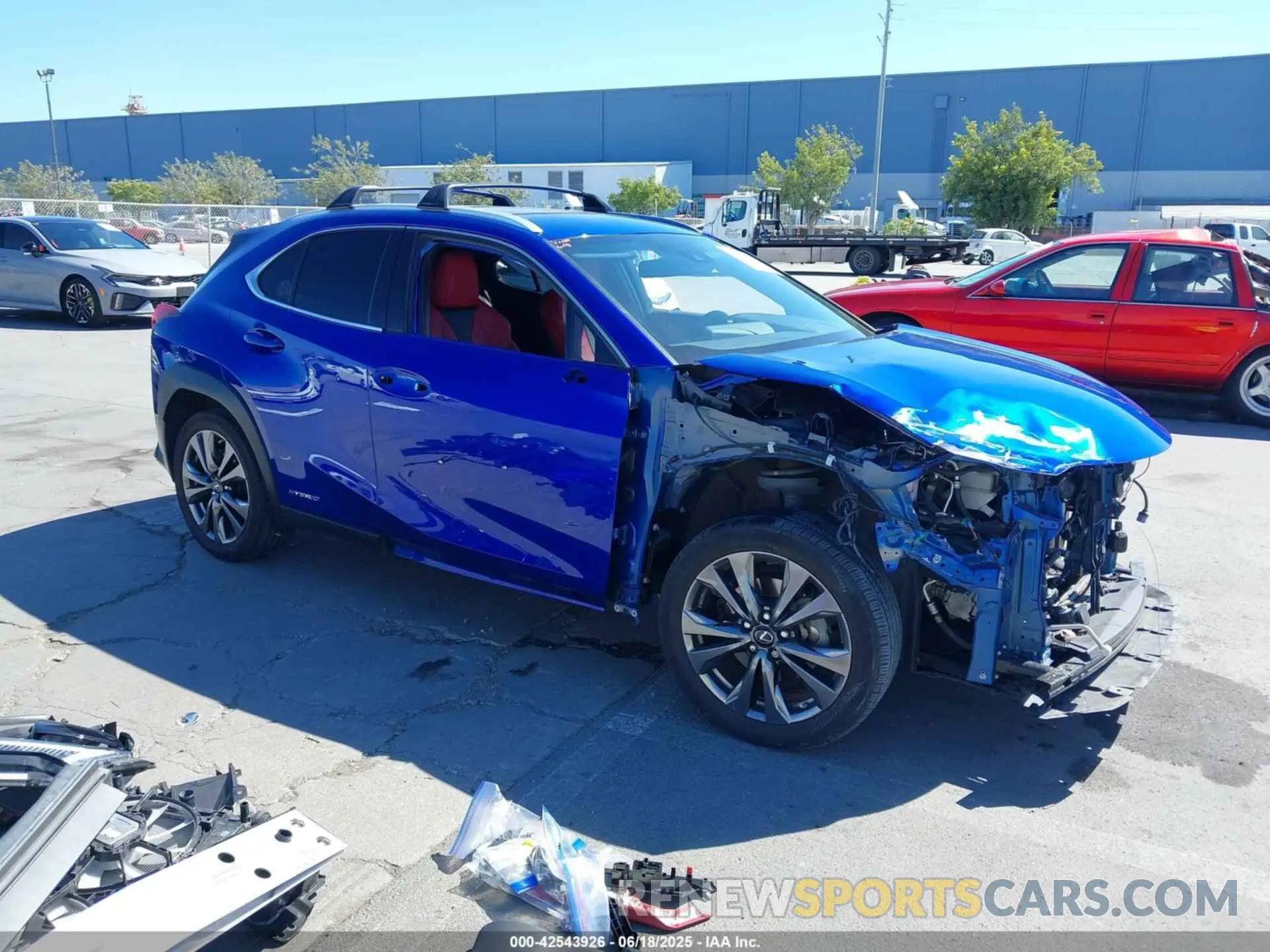 1 Photograph of a damaged car JTHE9JBH3M2045222 LEXUS UX 250H 2021