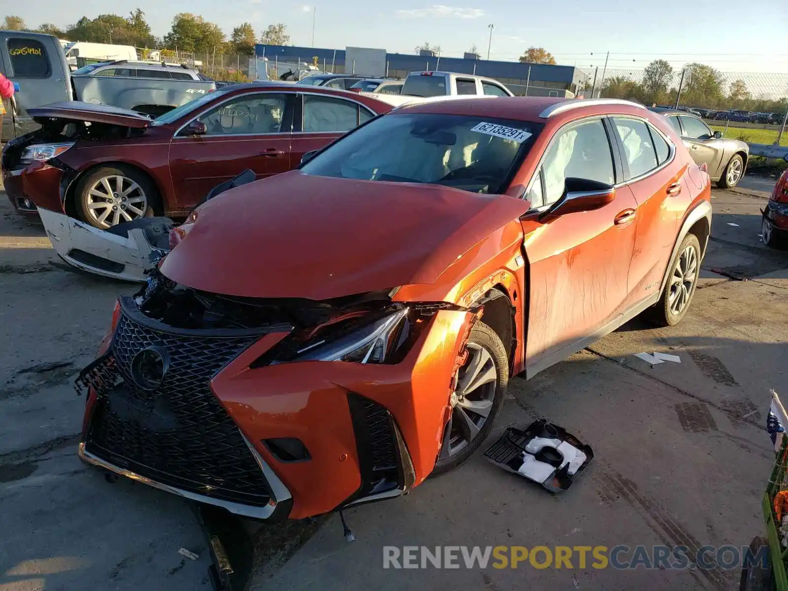 2 Photograph of a damaged car JTHE9JBH4M2037887 LEXUS UX 250H 2021