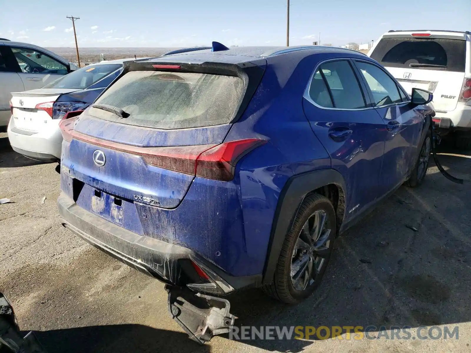 4 Photograph of a damaged car JTHE9JBH6M2039155 LEXUS UX 250H 2021