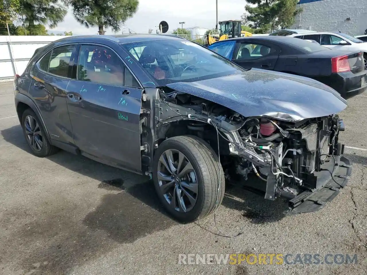 4 Photograph of a damaged car JTHE9JBH6M2050155 LEXUS UX 250H 2021