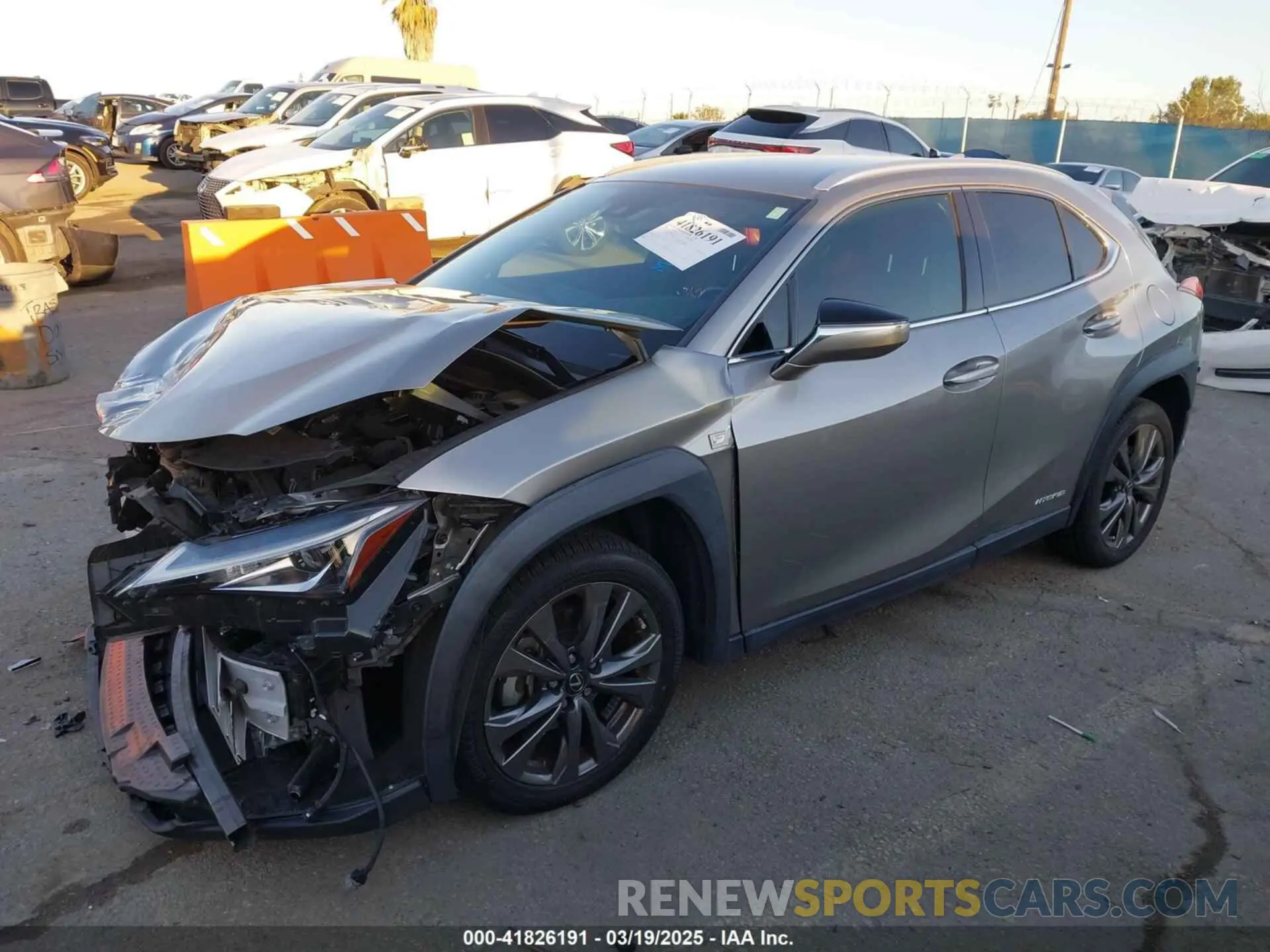 2 Photograph of a damaged car JTHE9JBHXM2041524 LEXUS UX 250H 2021