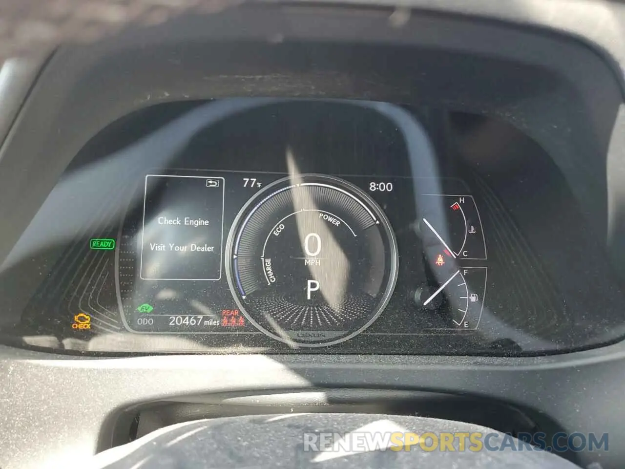 9 Photograph of a damaged car JTHP9JBH0M2049768 LEXUS UX 250H 2021