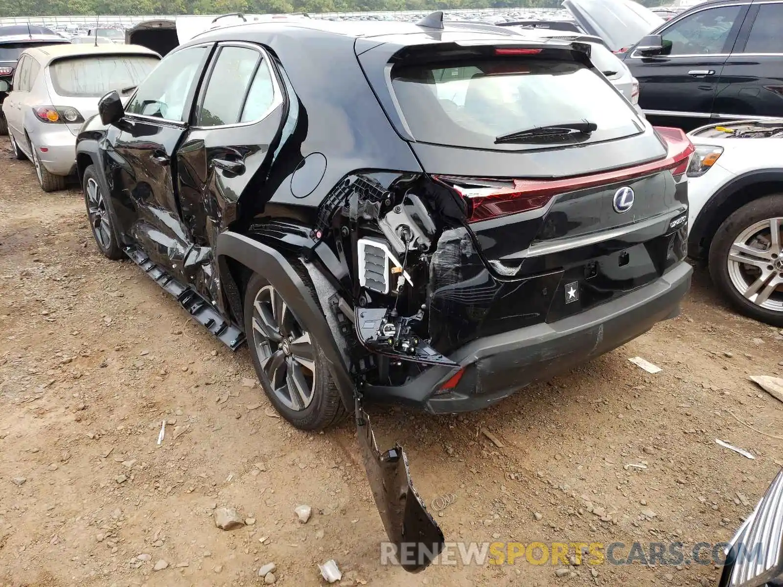 3 Photograph of a damaged car JTHP9JBH0M2050080 LEXUS UX 250H 2021