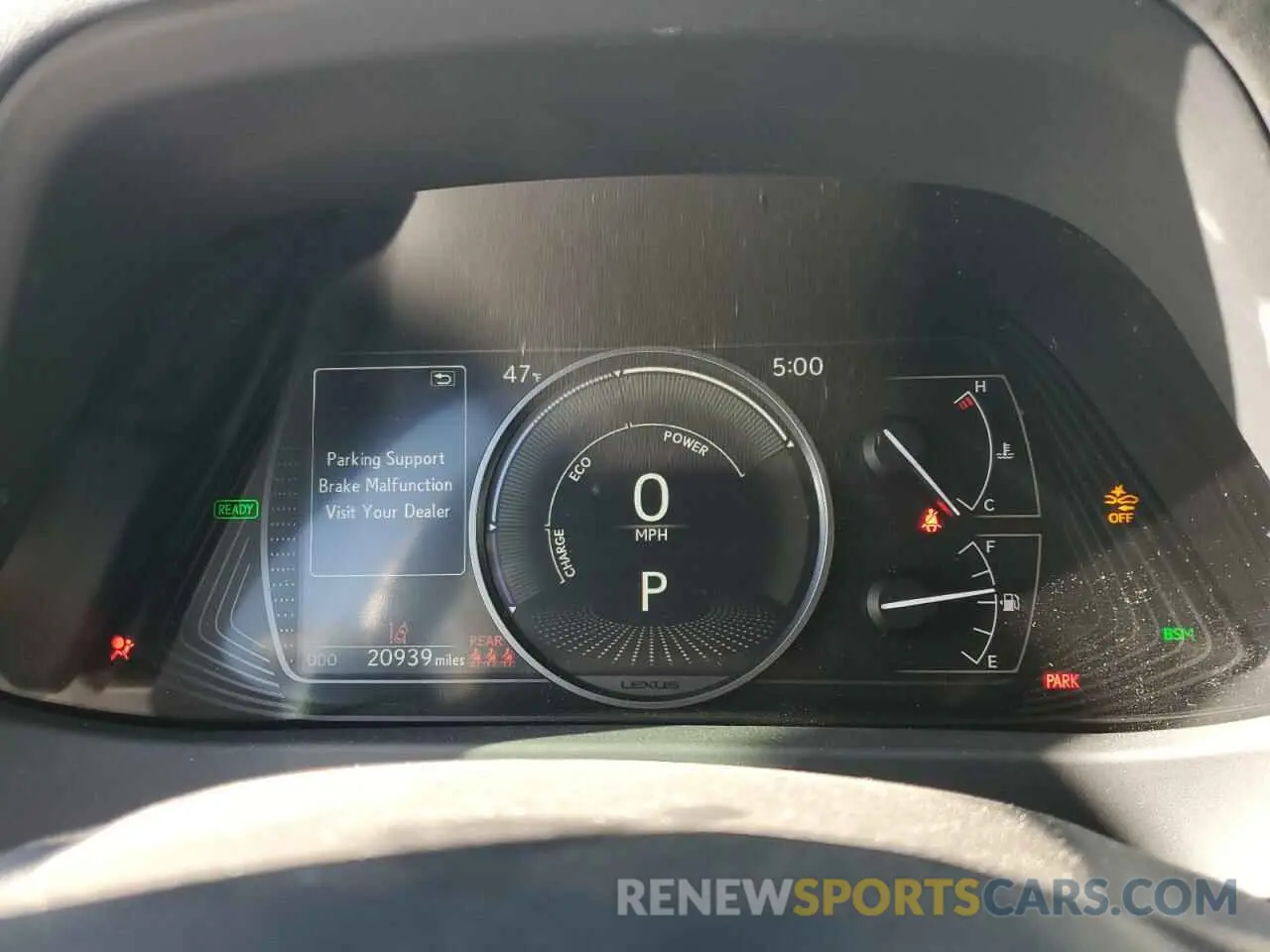 9 Photograph of a damaged car JTHP9JBH4M2038336 LEXUS UX 250H 2021