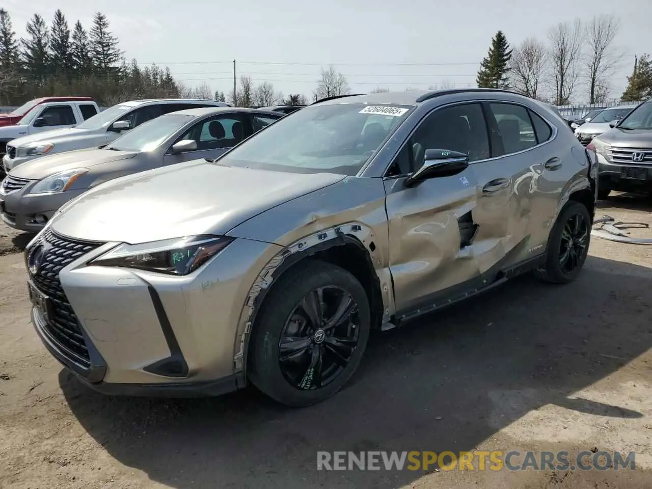 1 Photograph of a damaged car JTHP9JBH7M2048892 LEXUS UX 250H 2021