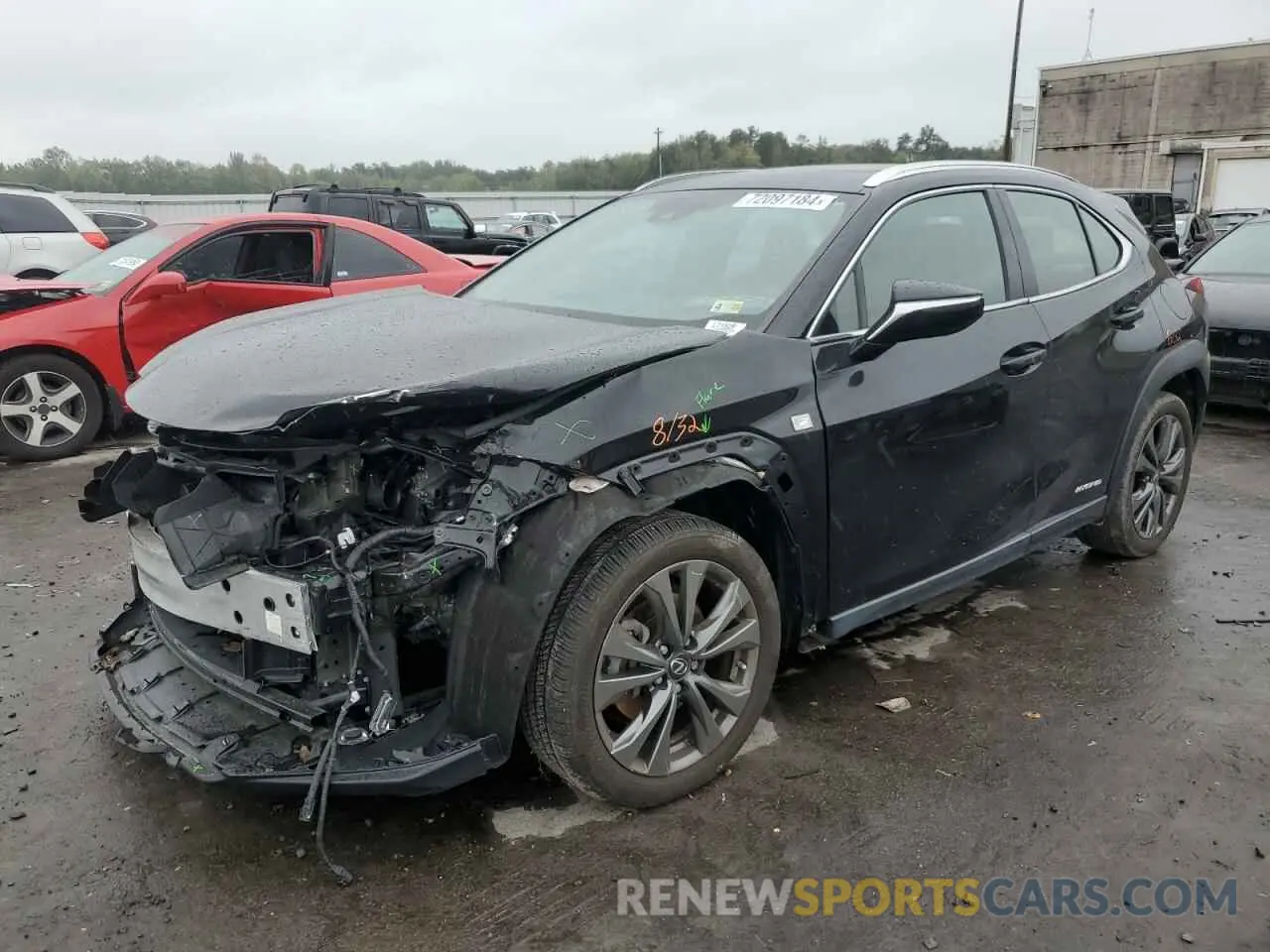 1 Photograph of a damaged car JTHR9JBH2M2054396 LEXUS UX 250H 2021