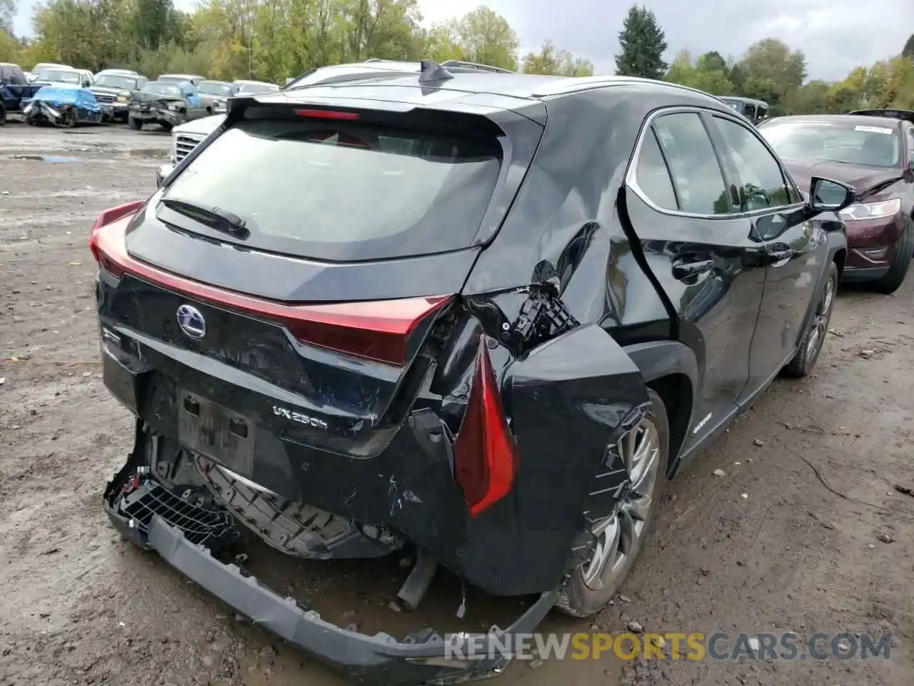 4 Photograph of a damaged car JTHR9JBH7M2050747 LEXUS UX 250H 2021