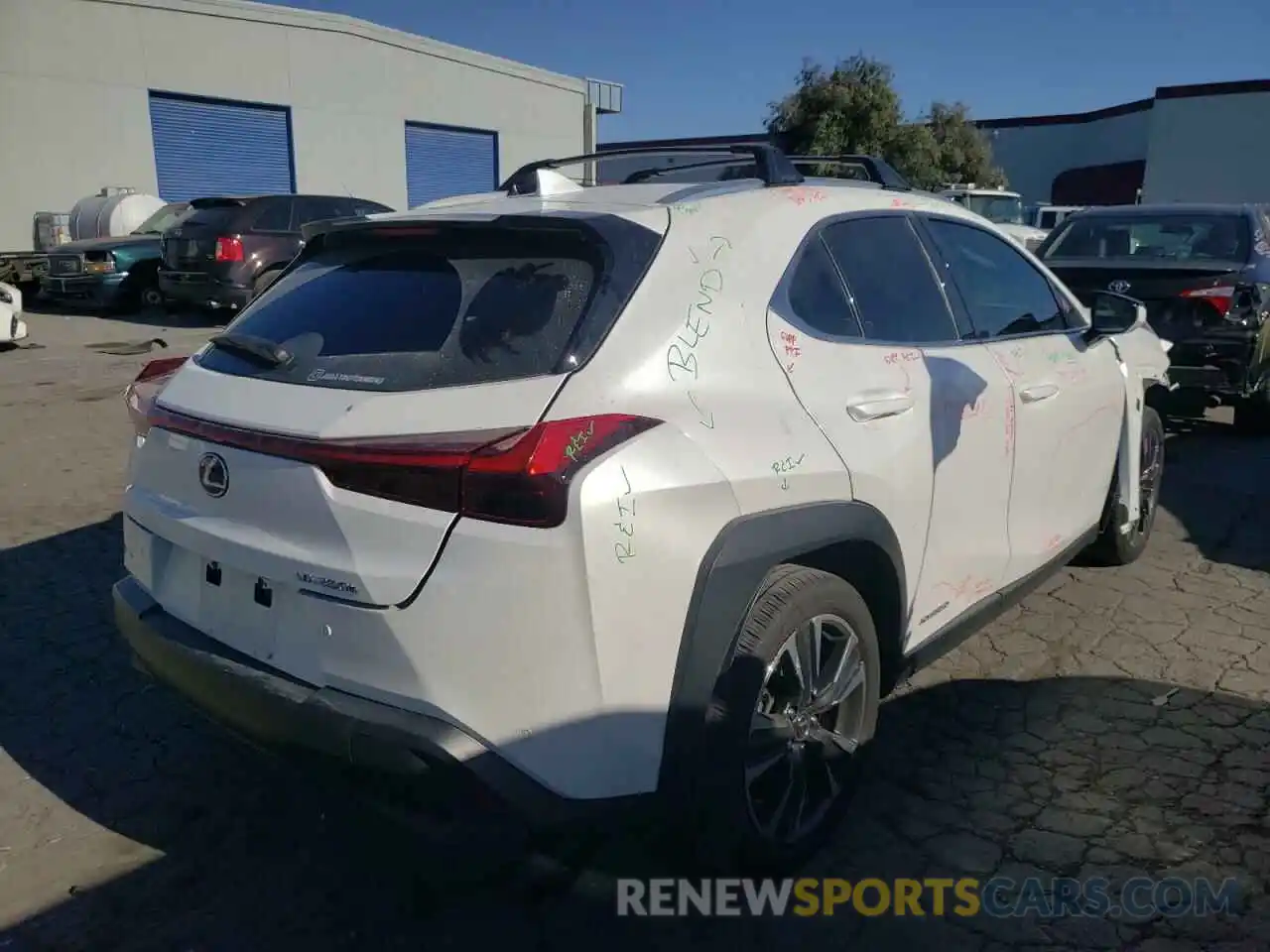 4 Photograph of a damaged car JTHX9JBH1M2040433 LEXUS UX 250H 2021