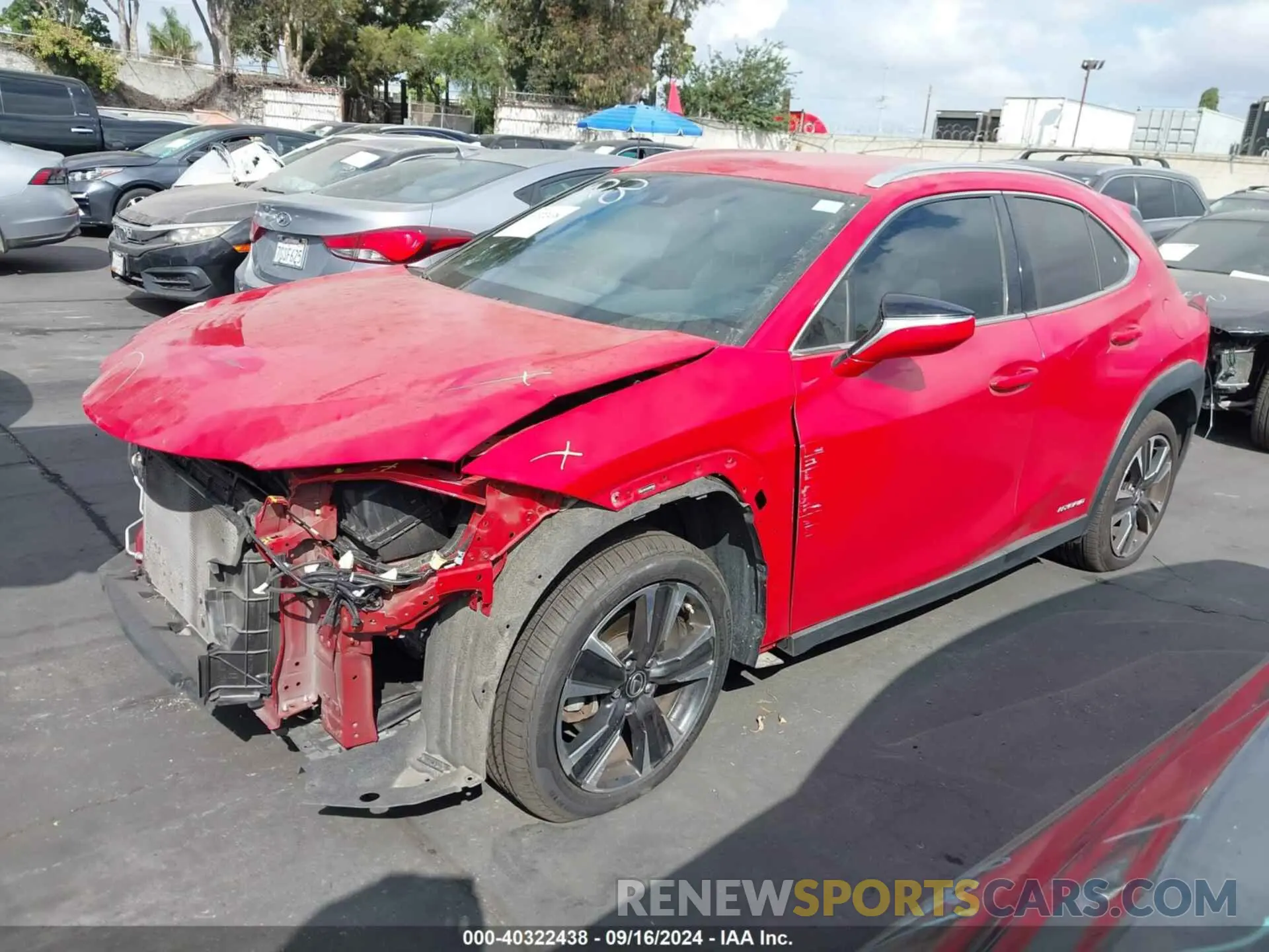 2 Photograph of a damaged car JTHX9JBH2M2049464 LEXUS UX 250H 2021