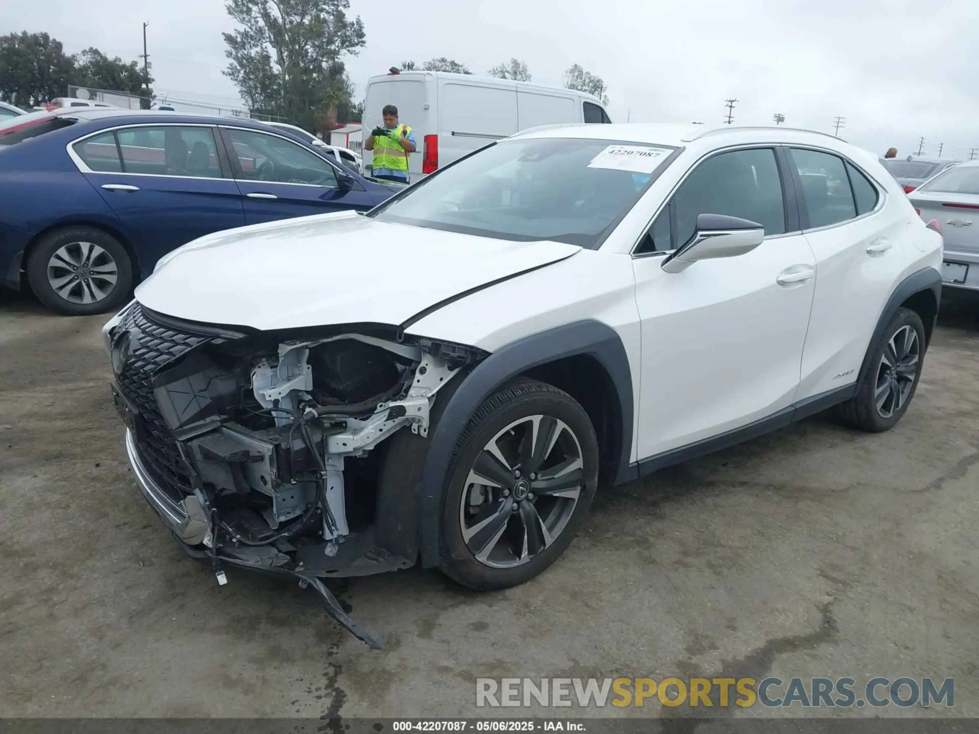 2 Photograph of a damaged car JTHX9JBH5M2038636 LEXUS UX 250H 2021
