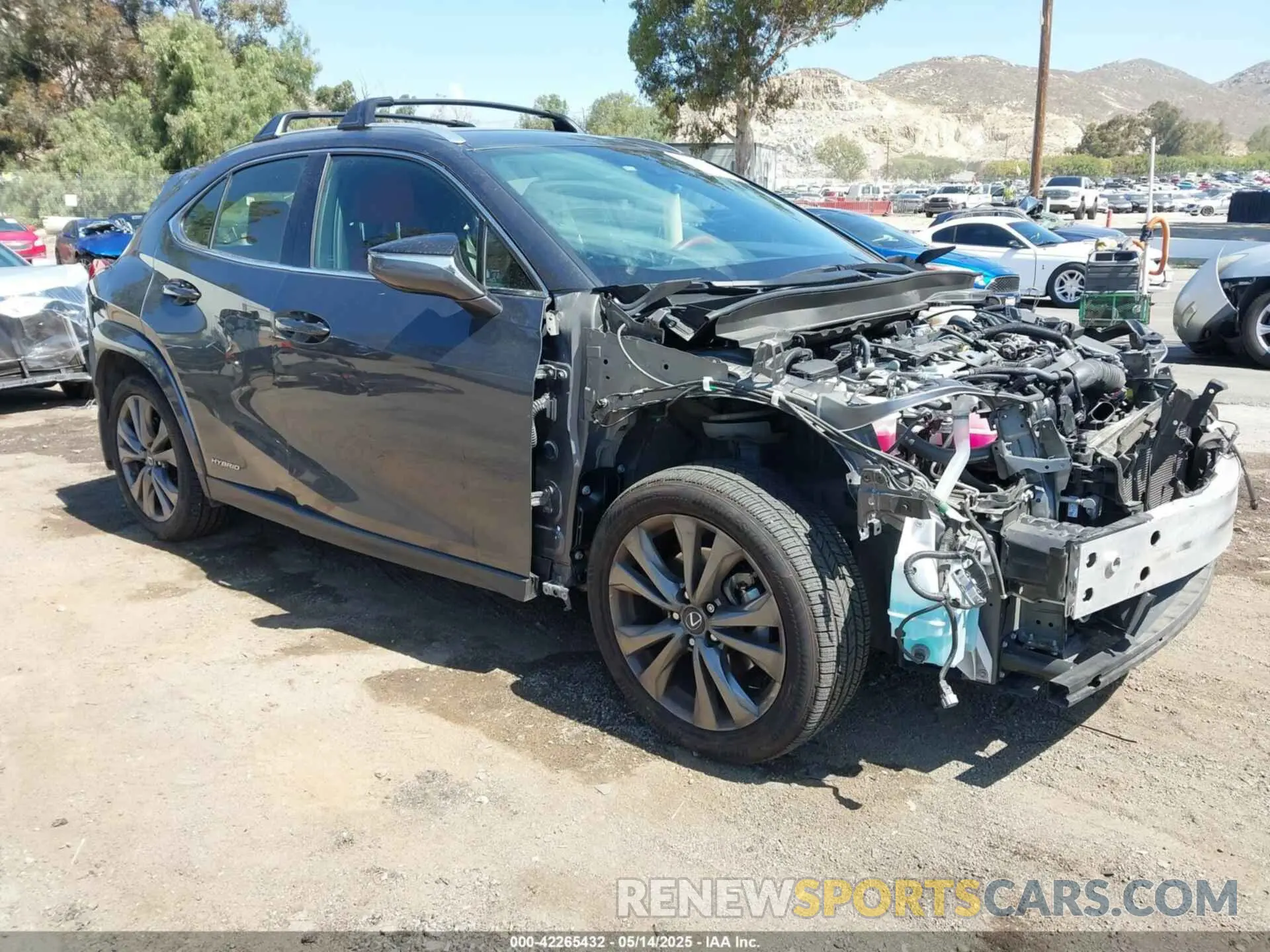 1 Photograph of a damaged car JTHE9JBHXN2057109 LEXUS UX 250H 2022
