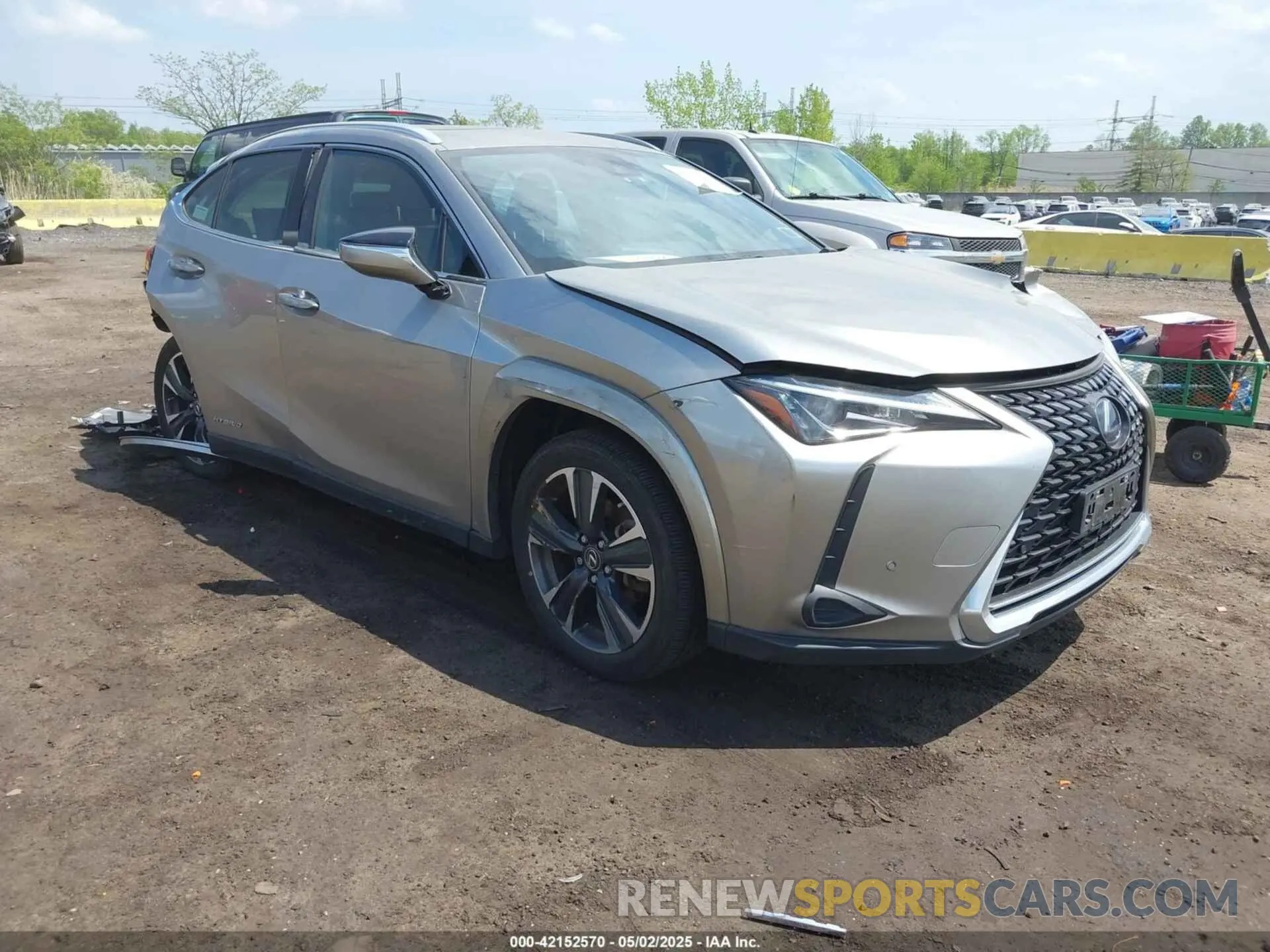 1 Photograph of a damaged car JTHP9JBHXN2054896 LEXUS UX 250H 2022