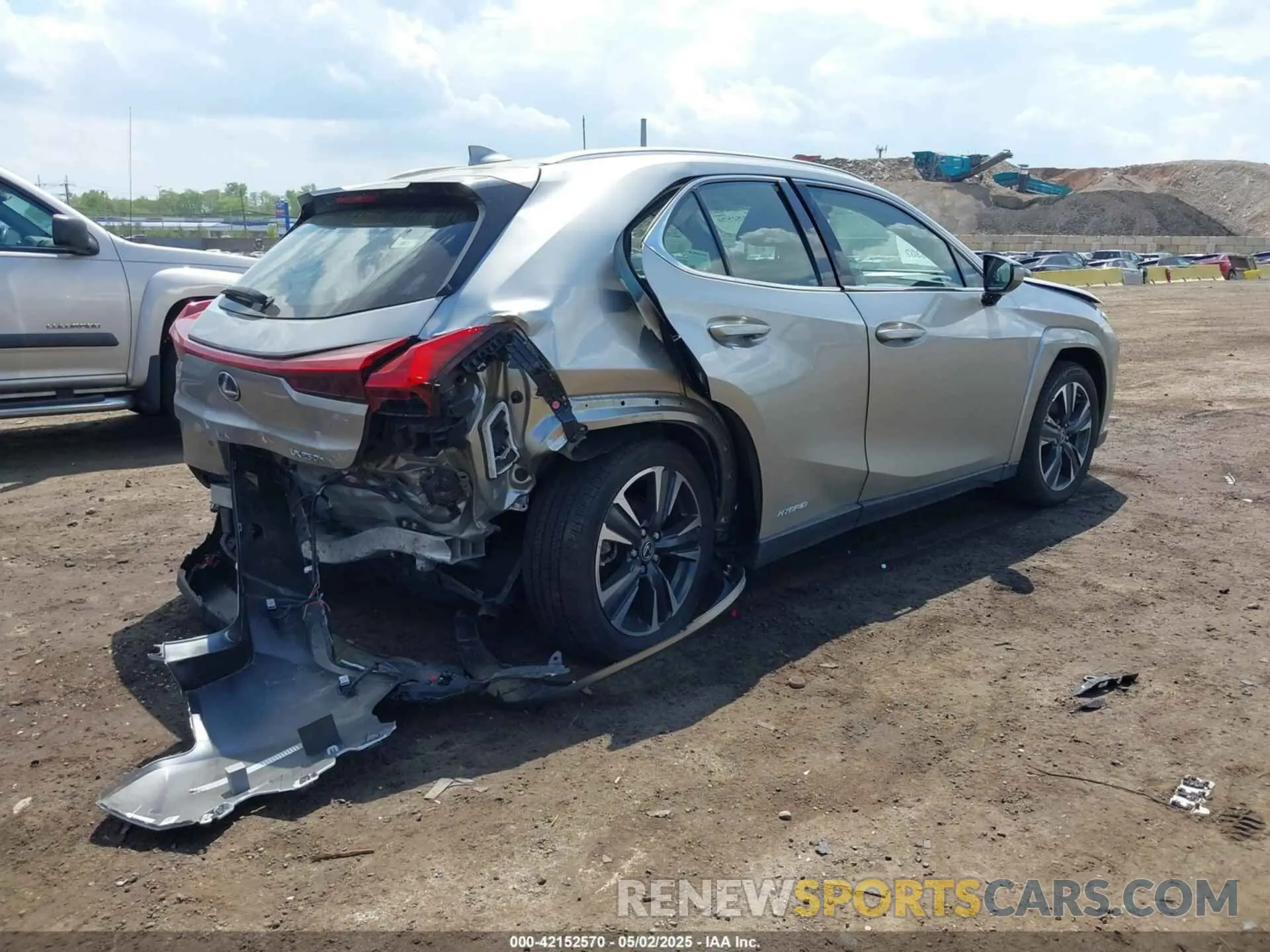 4 Photograph of a damaged car JTHP9JBHXN2054896 LEXUS UX 250H 2022
