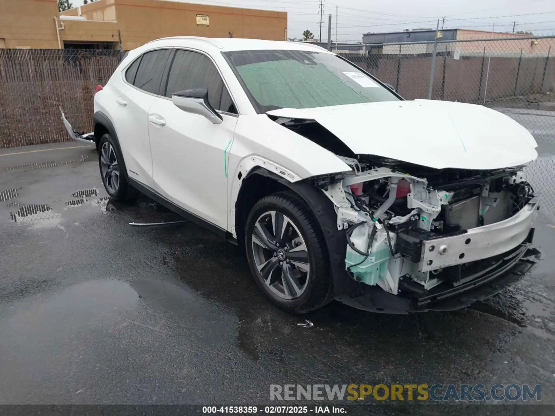 1 Photograph of a damaged car JTHX9JBH5N2056118 LEXUS UX 250H 2022