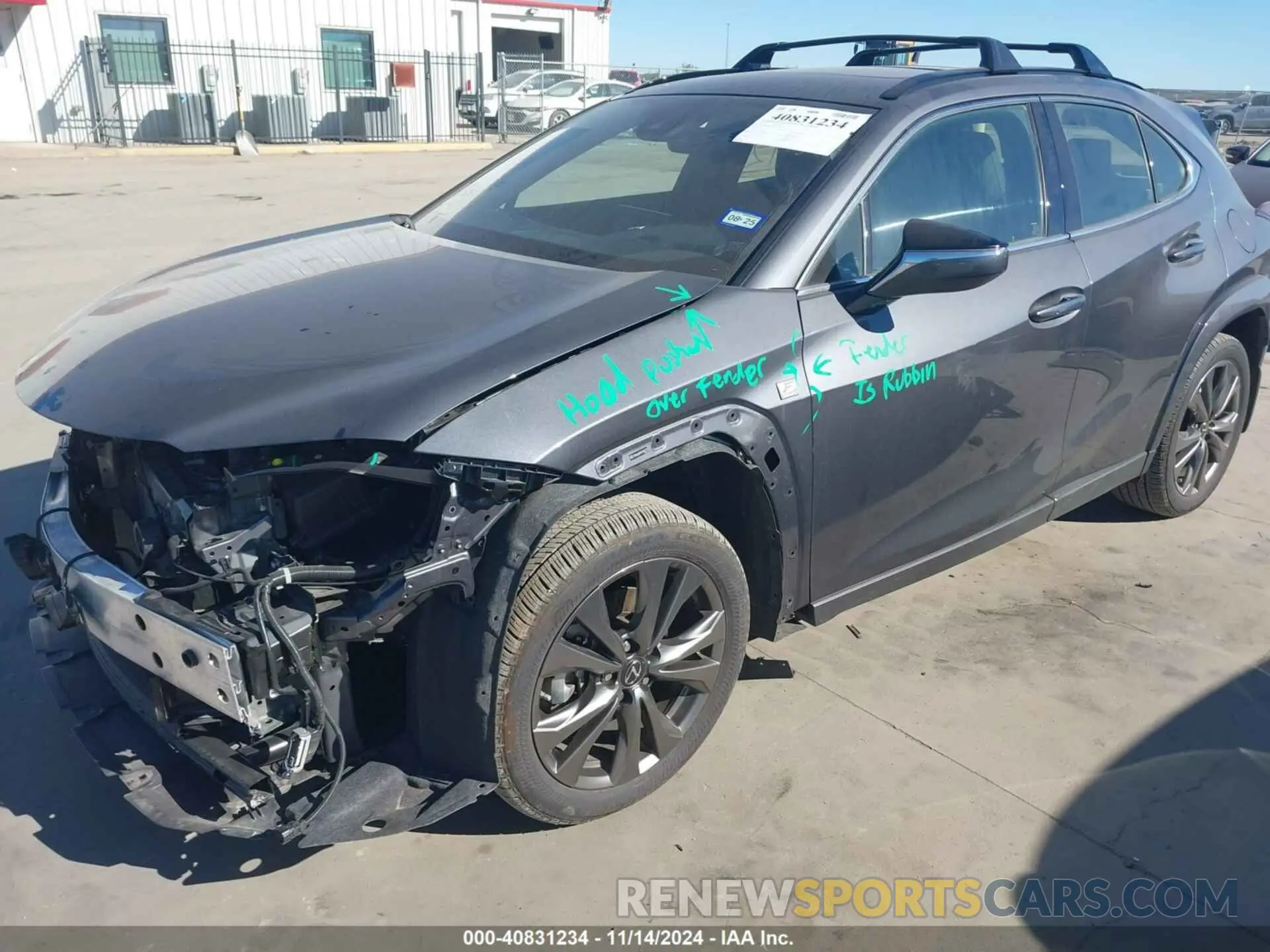 2 Photograph of a damaged car JTHR6JBH3P2145772 LEXUS UX 250H 2023