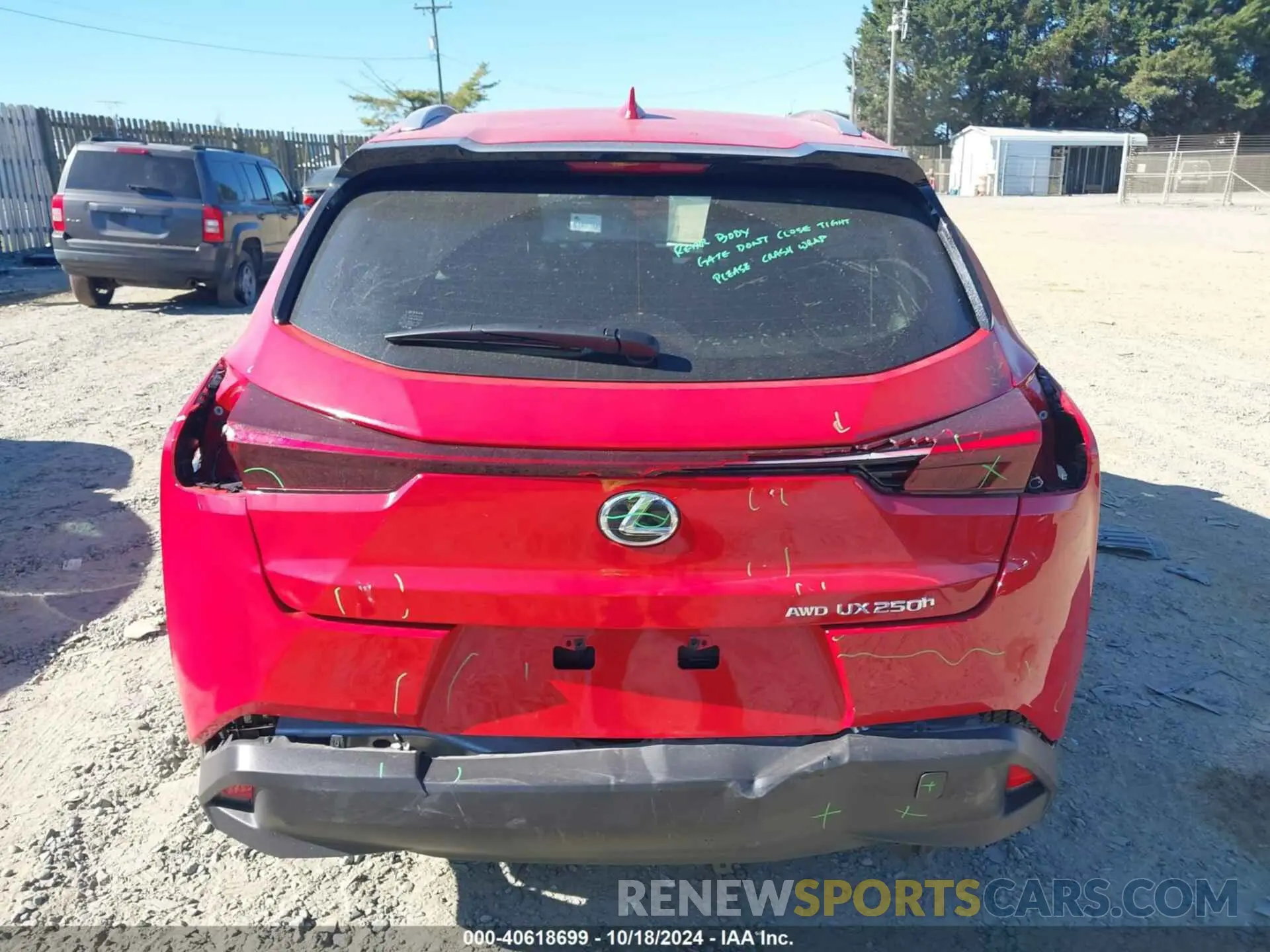 16 Photograph of a damaged car JTHX9JBH1P2070181 LEXUS UX 250H 2023