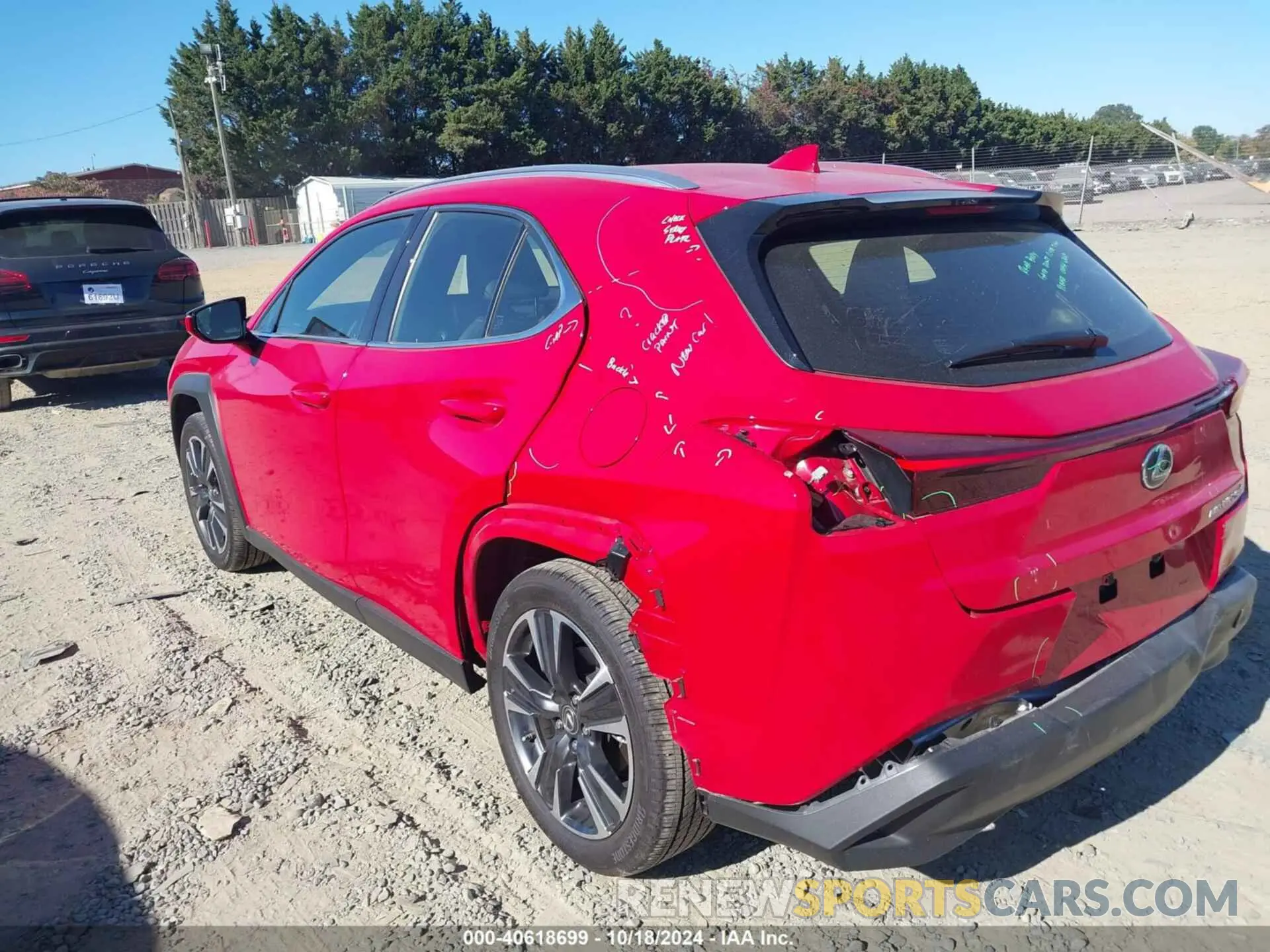 3 Photograph of a damaged car JTHX9JBH1P2070181 LEXUS UX 250H 2023