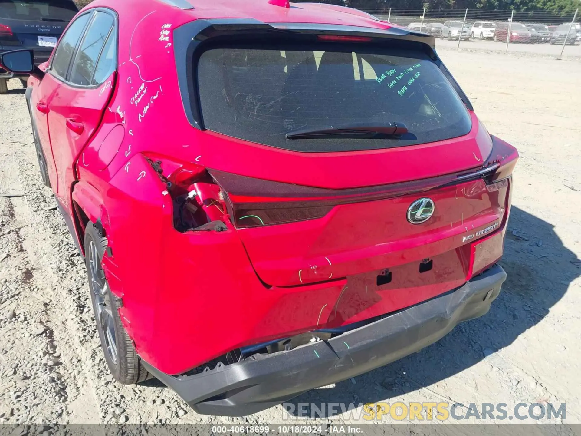 6 Photograph of a damaged car JTHX9JBH1P2070181 LEXUS UX 250H 2023