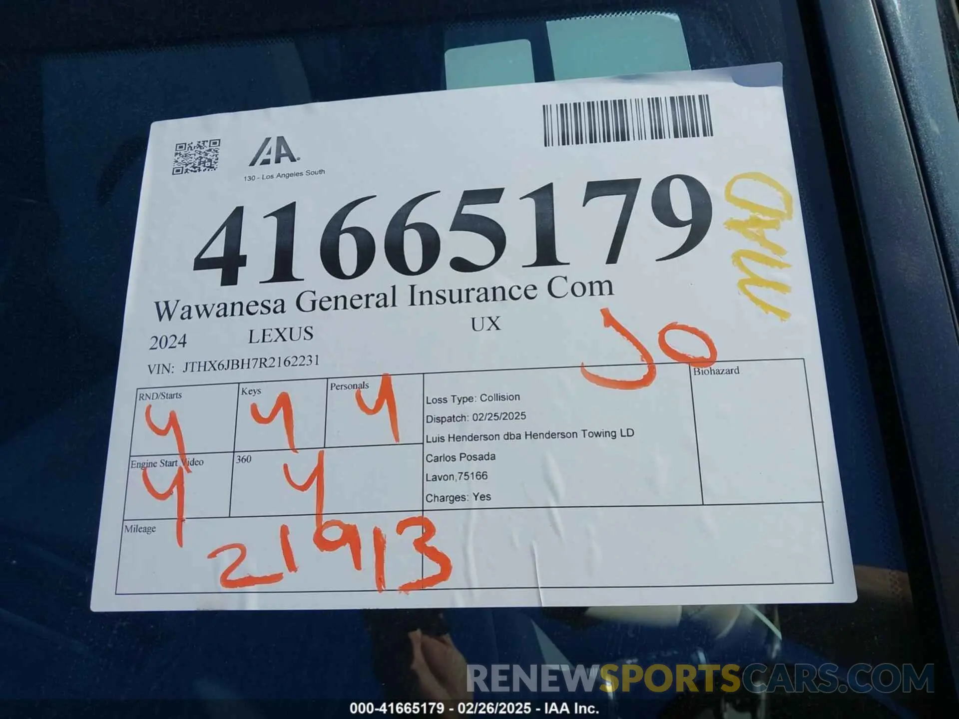 18 Photograph of a damaged car JTHX6JBH7R2162231 LEXUS UX 250H 2024