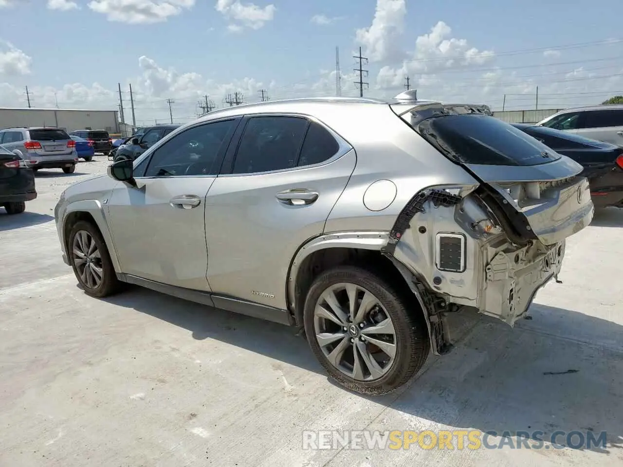 2 Photograph of a damaged car JTHR9JBH1N2057419 LEXUS UX 250H BA 2022