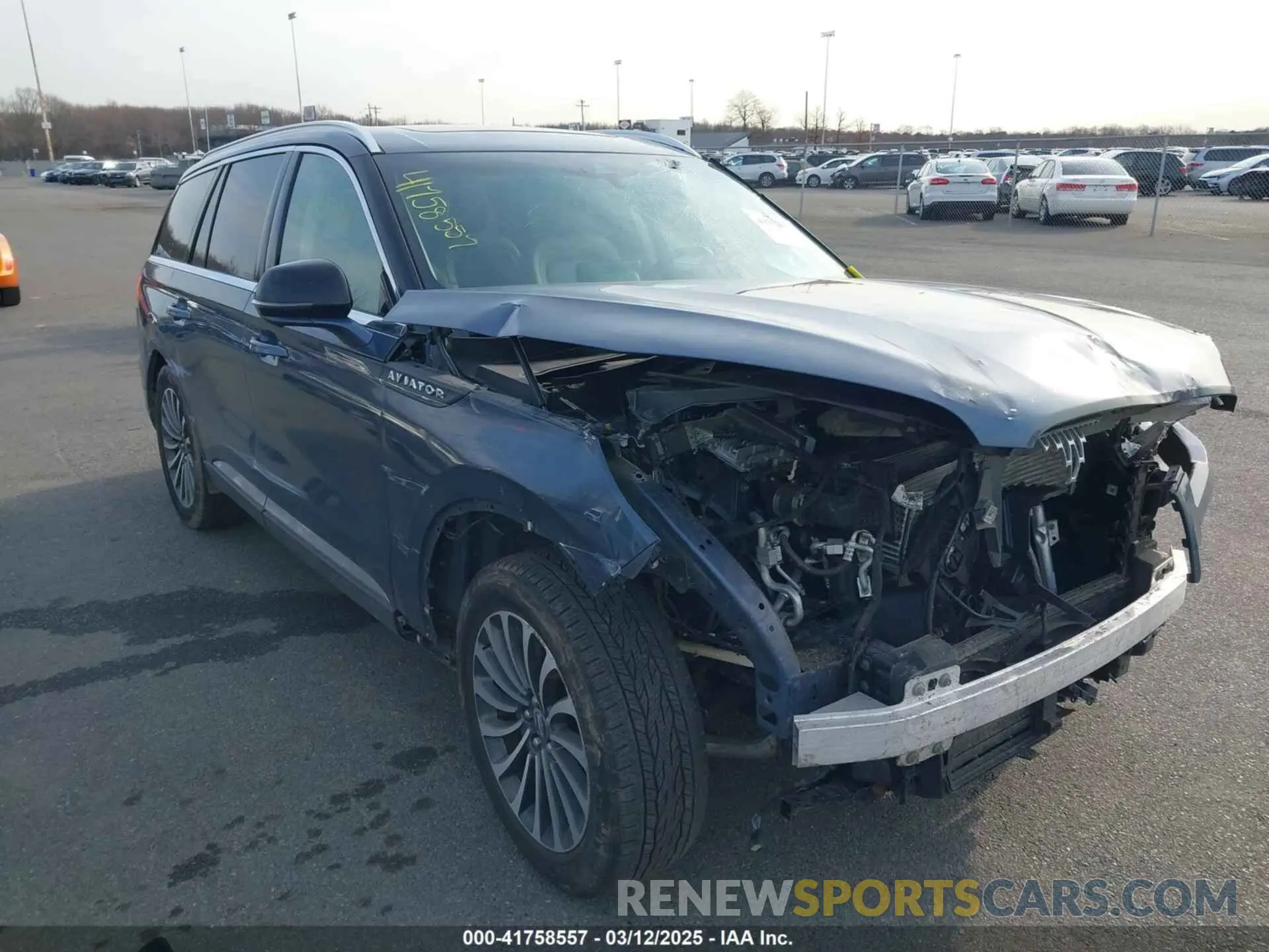 1 Photograph of a damaged car 5LM5J7XC1MGL09932 LINCOLN AVIATOR 2021
