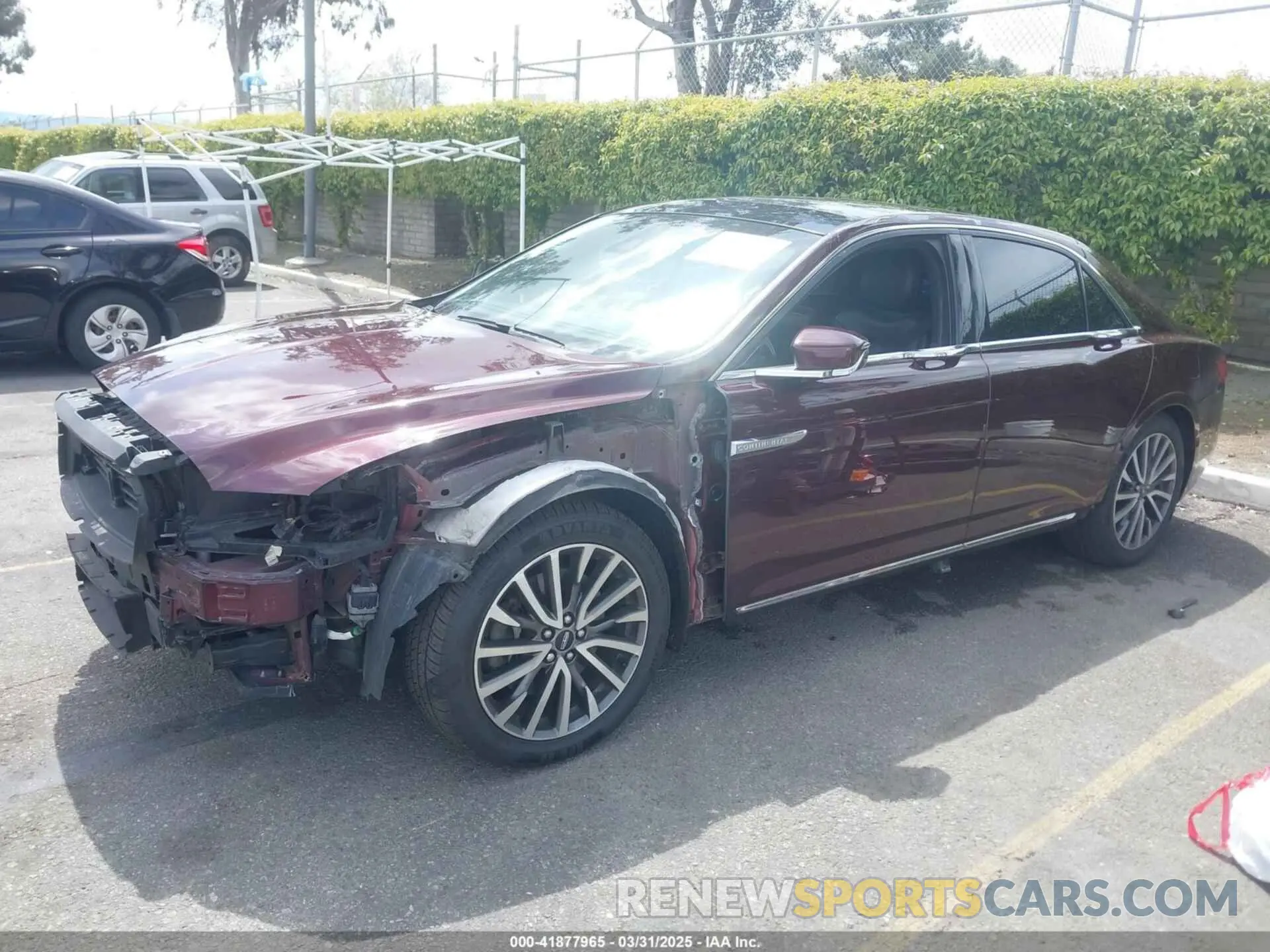 2 Photograph of a damaged car 1LN6L9SK5K5600535 LINCOLN CONTINENTAL 2019