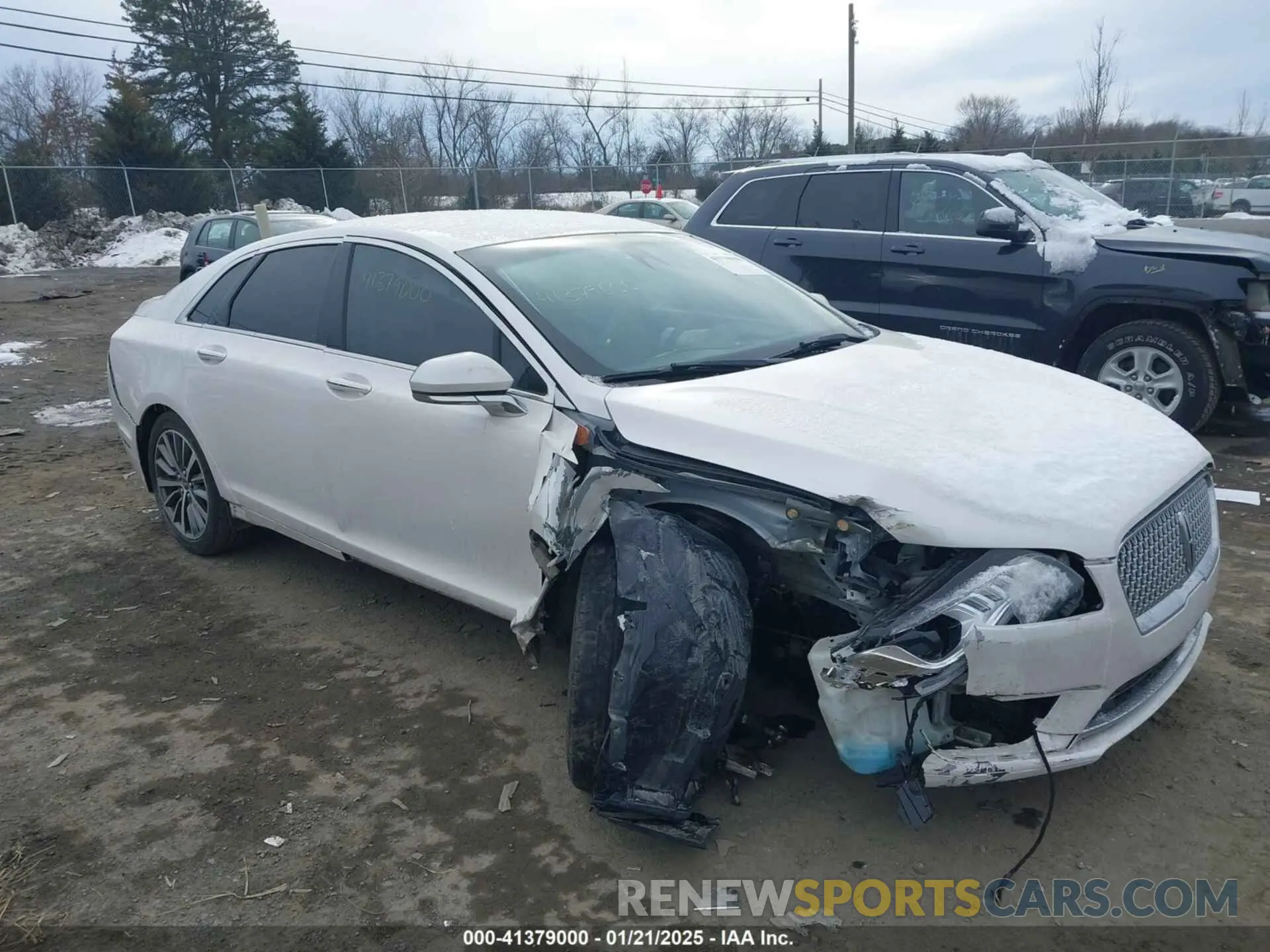 1 Photograph of a damaged car 3LN6L5A93KR624594 LINCOLN MKZ 2019