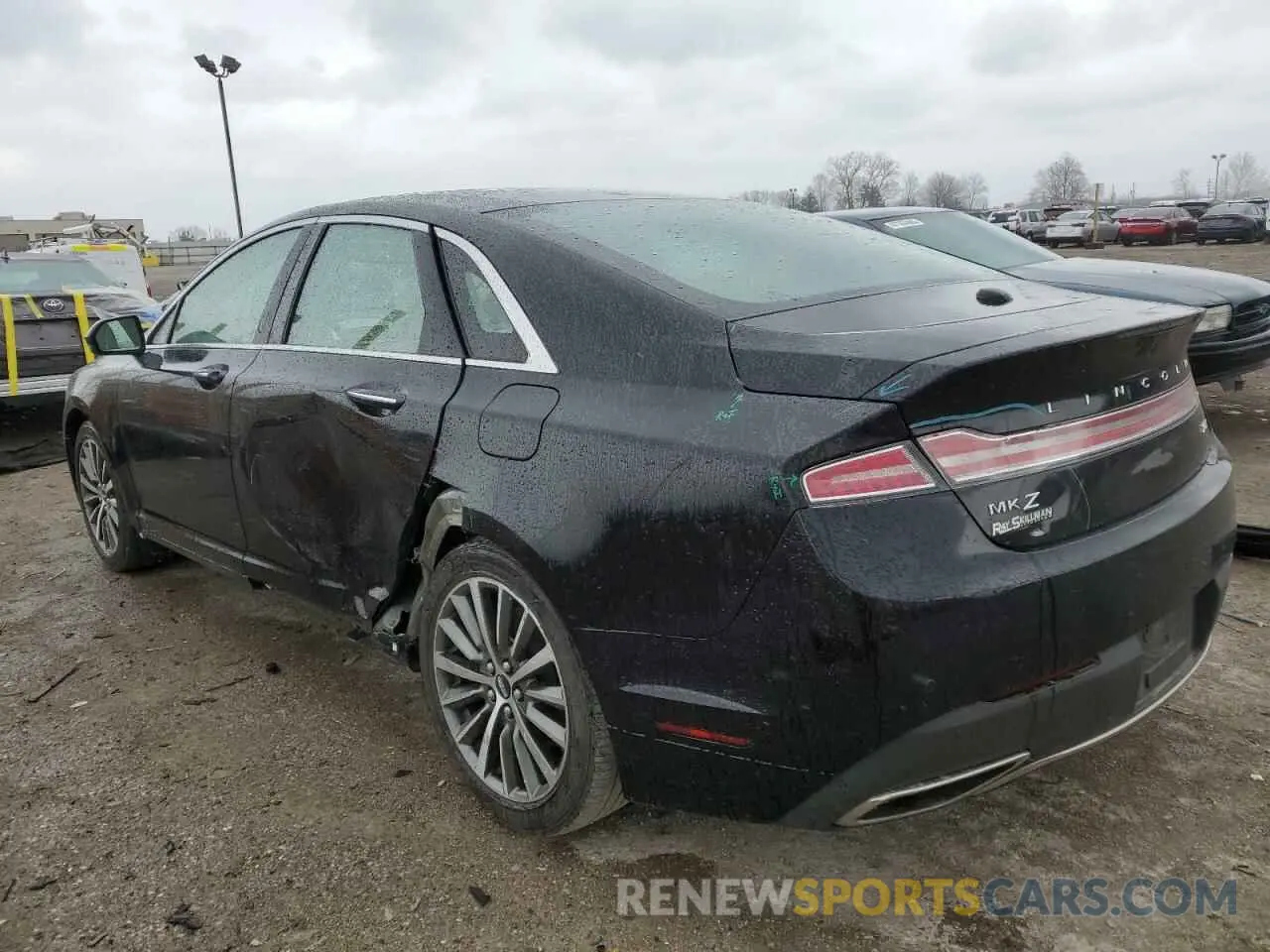 2 Photograph of a damaged car 3LN6L5A95KR627089 LINCOLN MKZ 2019