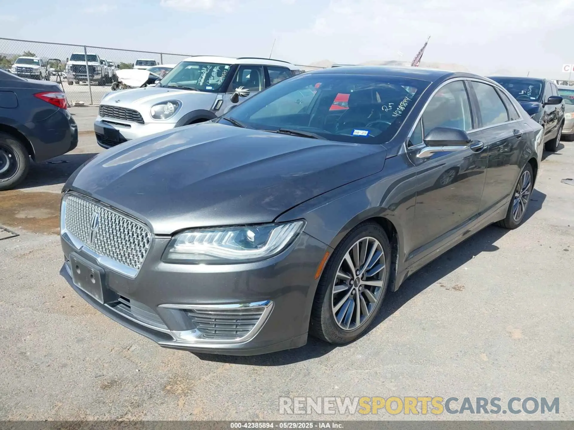 2 Photograph of a damaged car 3LN6L5A96KR602508 LINCOLN MKZ 2019