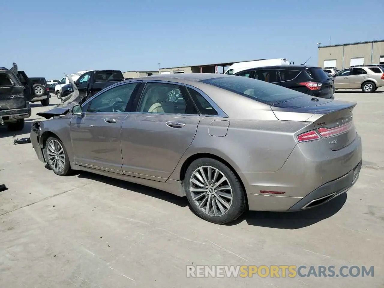 2 Photograph of a damaged car 3LN6L5A98KR631346 LINCOLN MKZ 2019