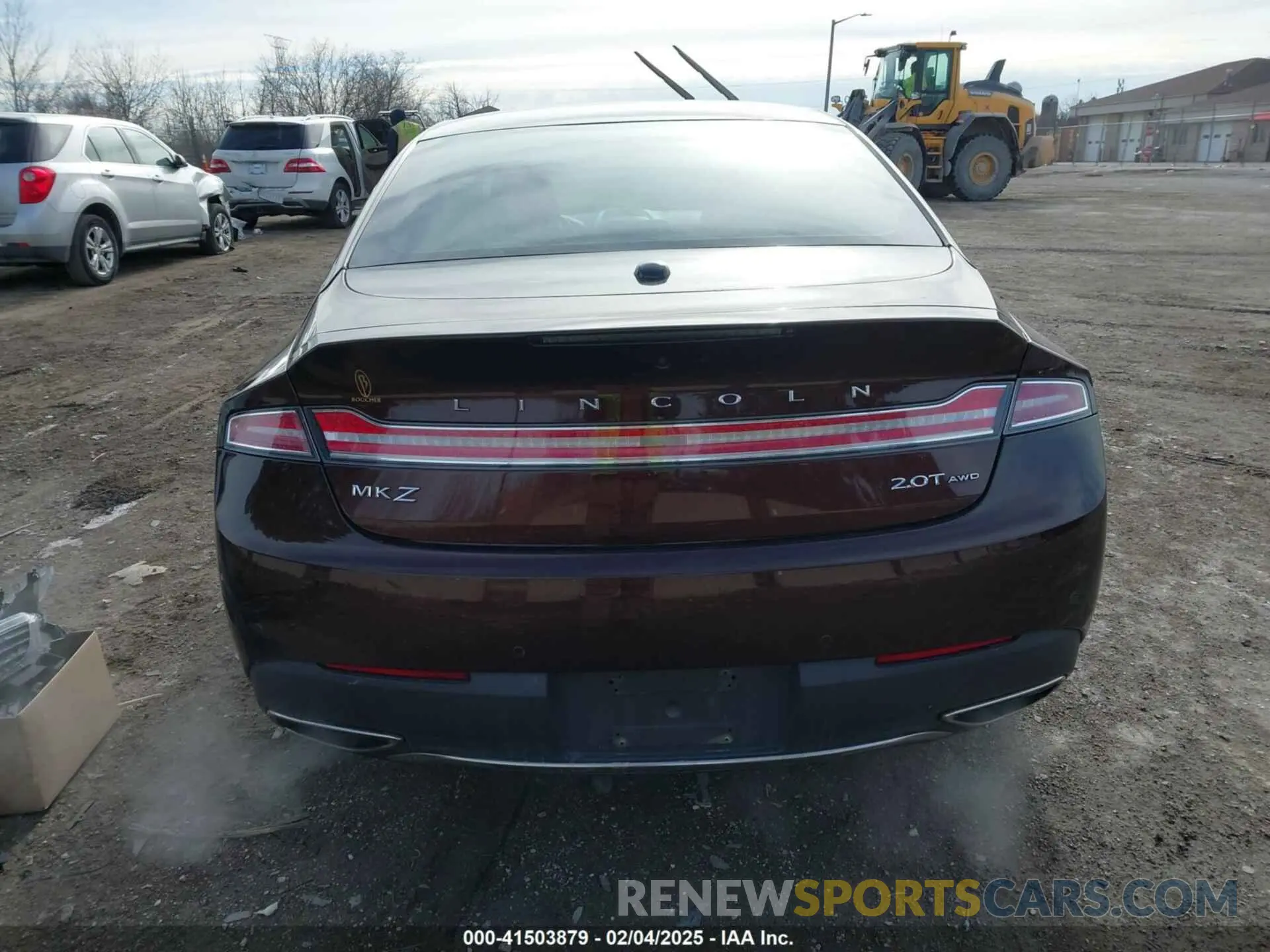 16 Photograph of a damaged car 3LN6L5B95KR605611 LINCOLN MKZ 2019