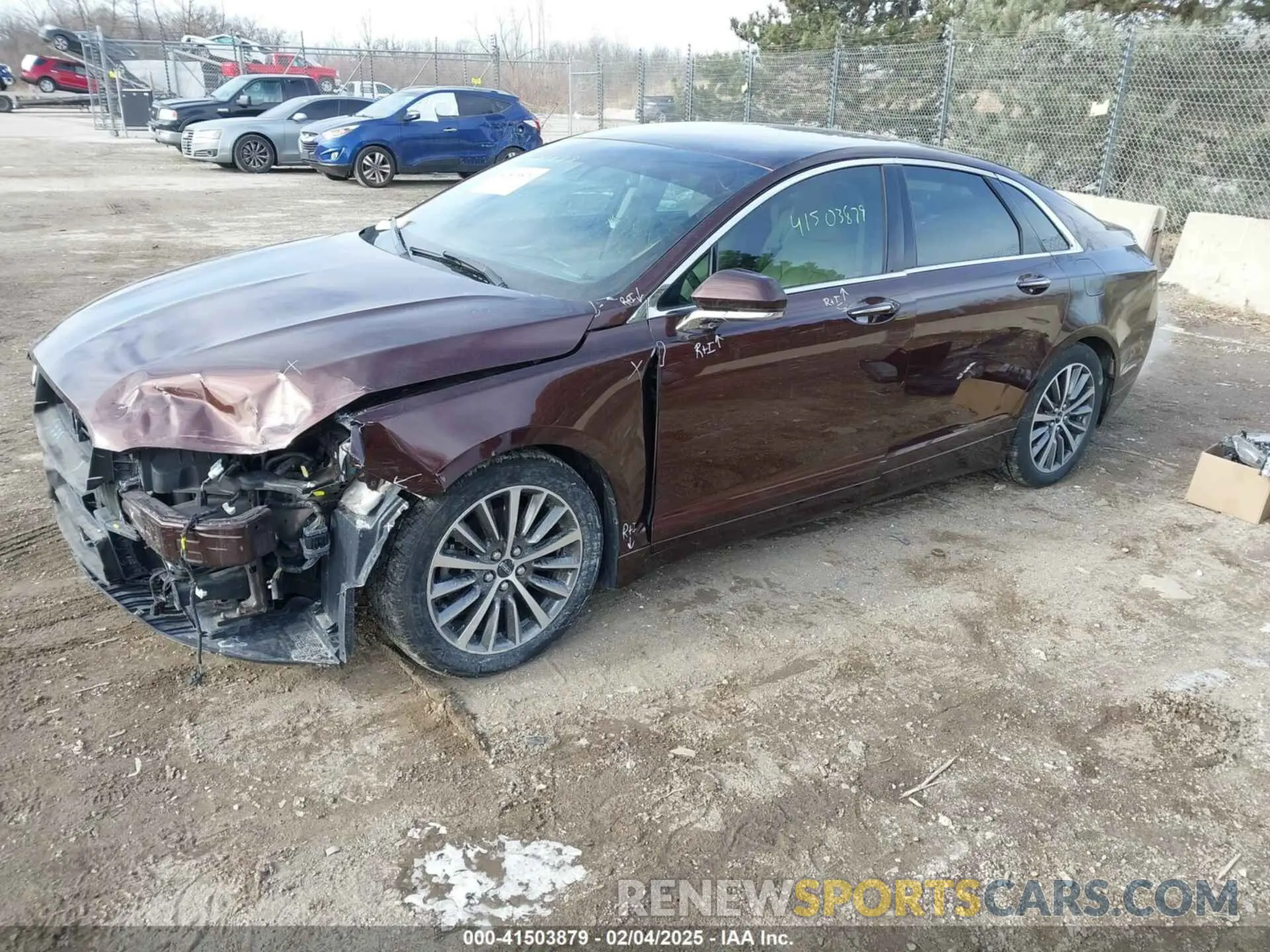 2 Photograph of a damaged car 3LN6L5B95KR605611 LINCOLN MKZ 2019