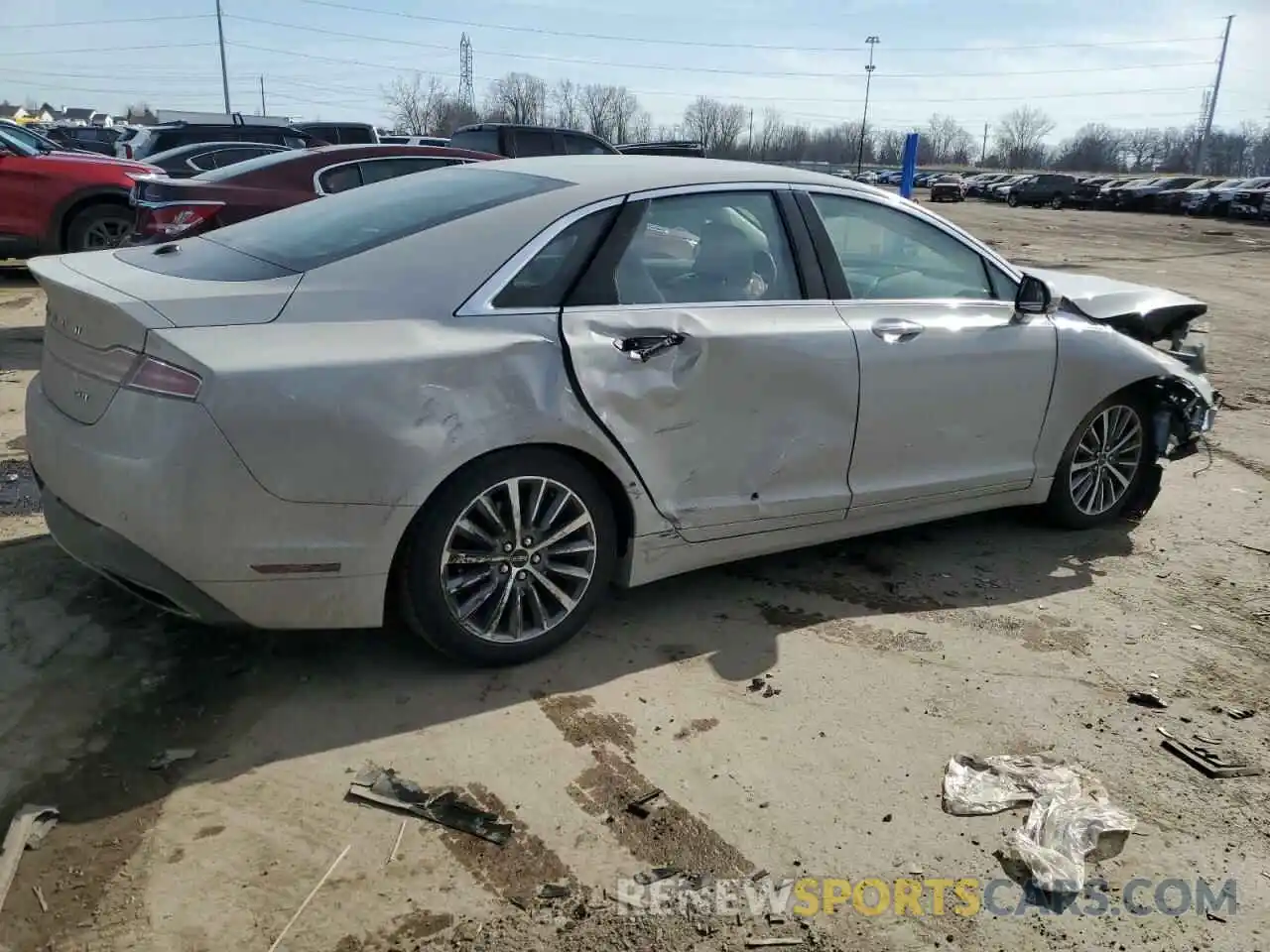 3 Photograph of a damaged car 3LN6L5C92KR622042 LINCOLN MKZ 2019