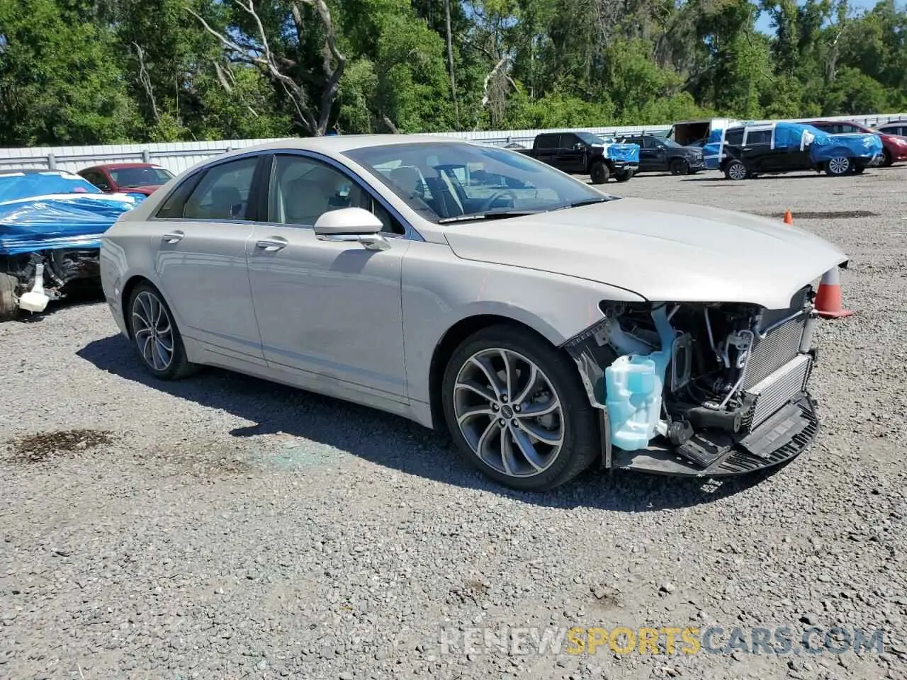 4 Photograph of a damaged car 3LN6L5C94KR628117 LINCOLN MKZ 2019