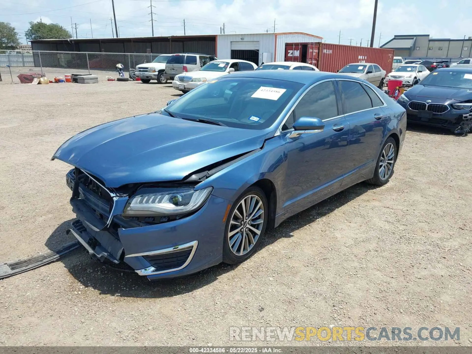 2 Photograph of a damaged car 3LN6L5C99KR601818 LINCOLN MKZ 2019