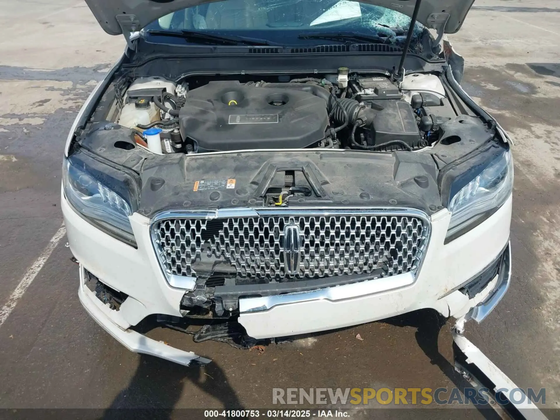 10 Photograph of a damaged car 3LN6L5C99KR621468 LINCOLN MKZ 2019