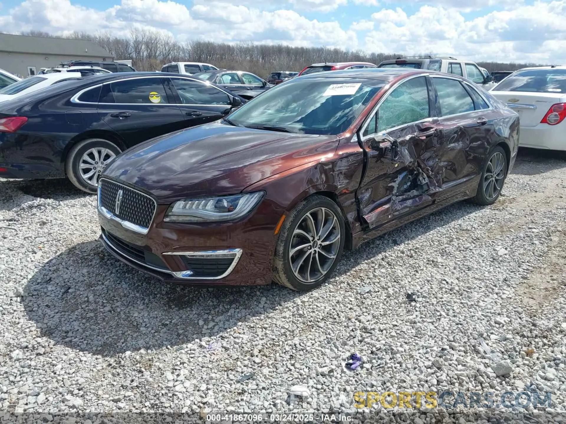 2 Photograph of a damaged car 3LN6L5C9XKR632687 LINCOLN MKZ 2019