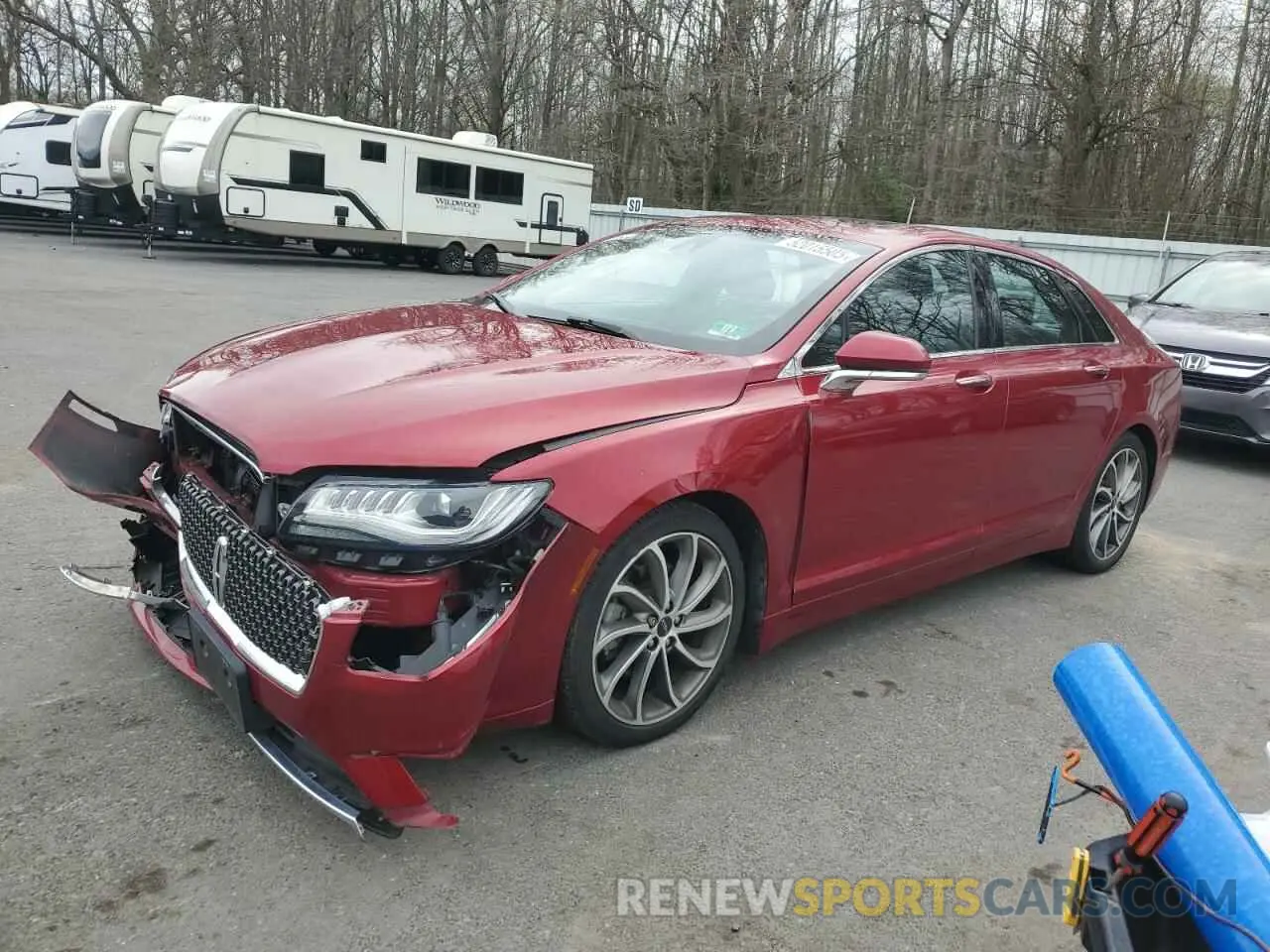 1 Photograph of a damaged car 3LN6L5D90KR604086 LINCOLN MKZ 2019